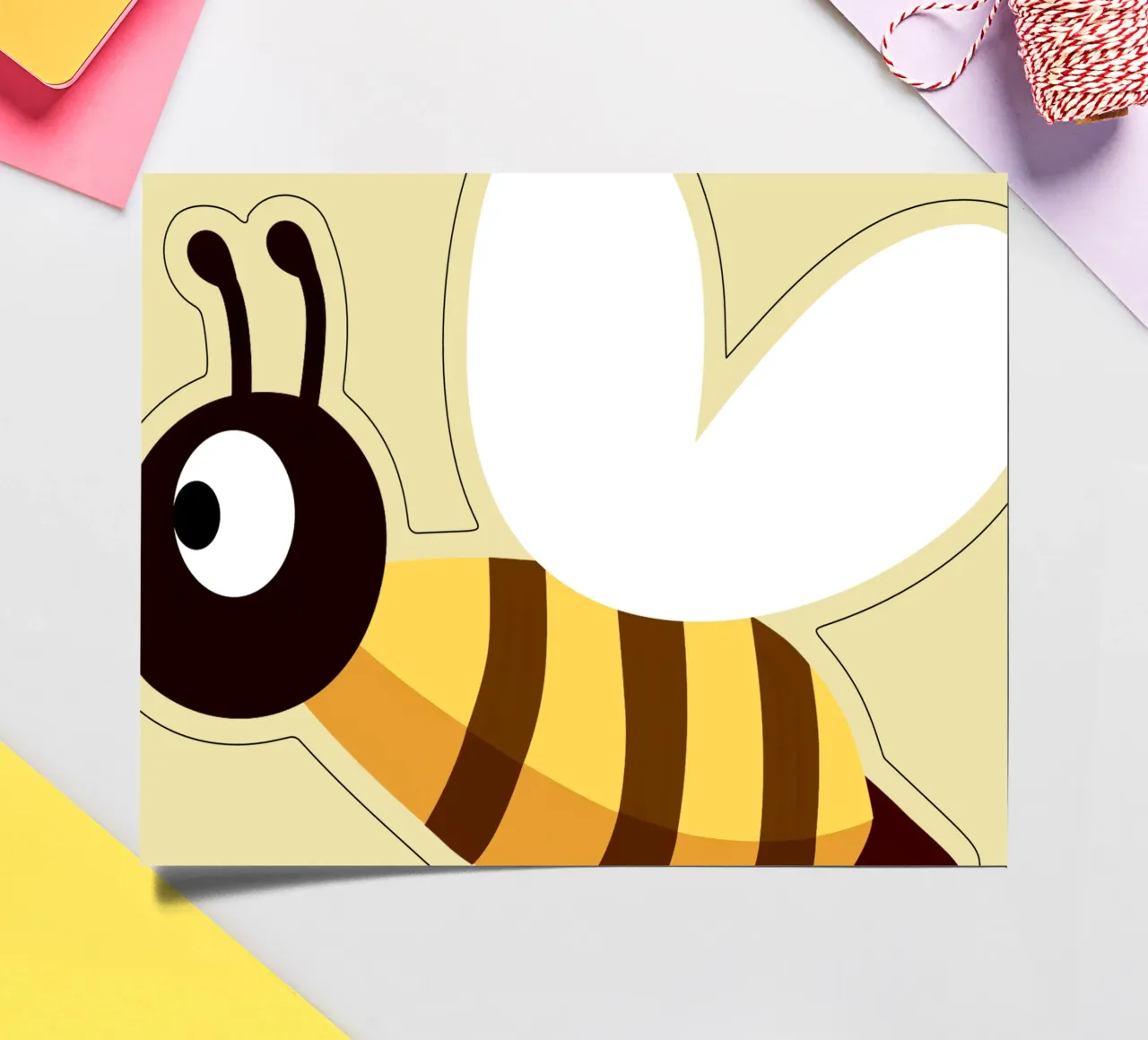 Bee sticker sheet by C.WILL