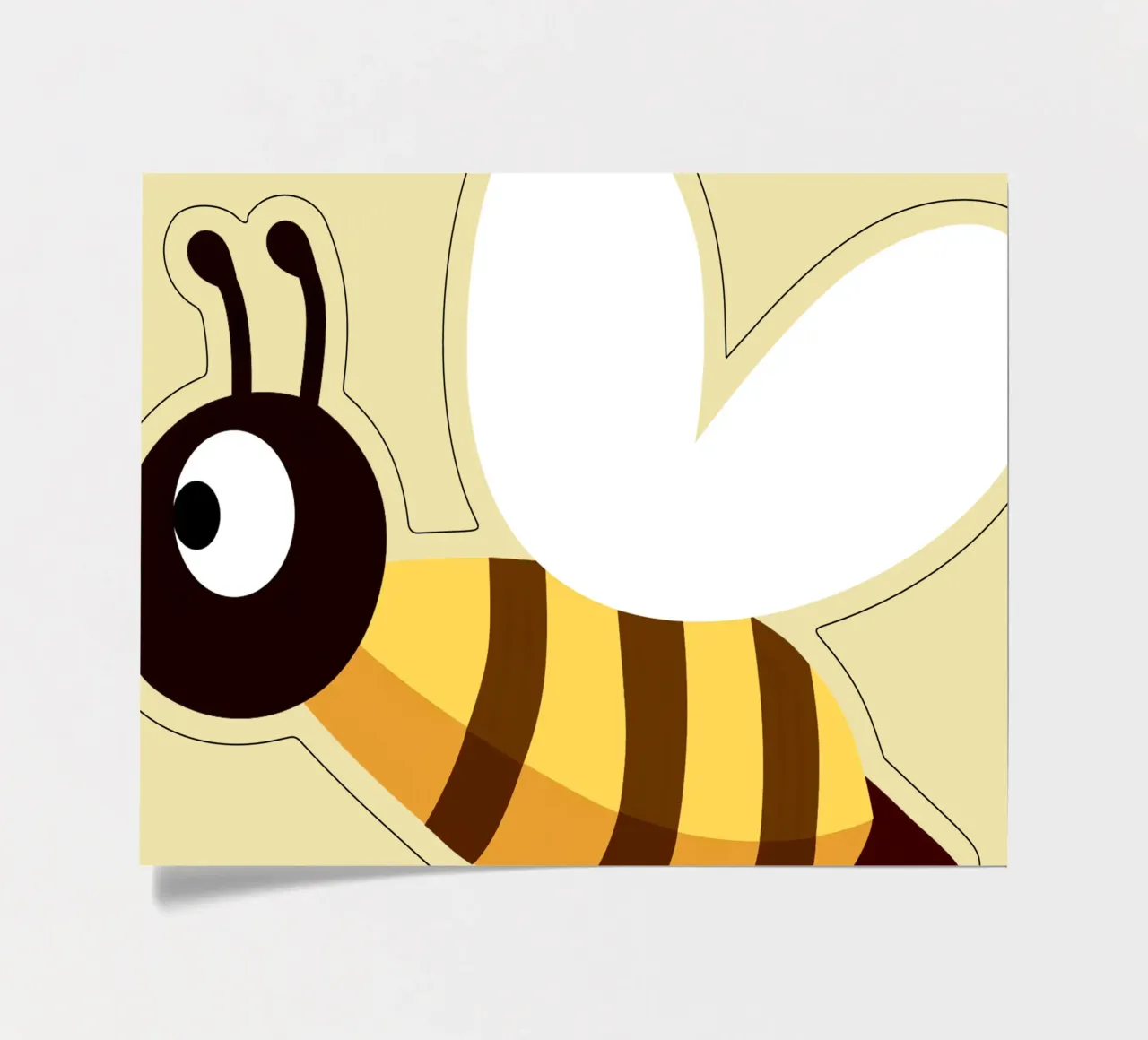 Bee sticker sheet by C.WILL