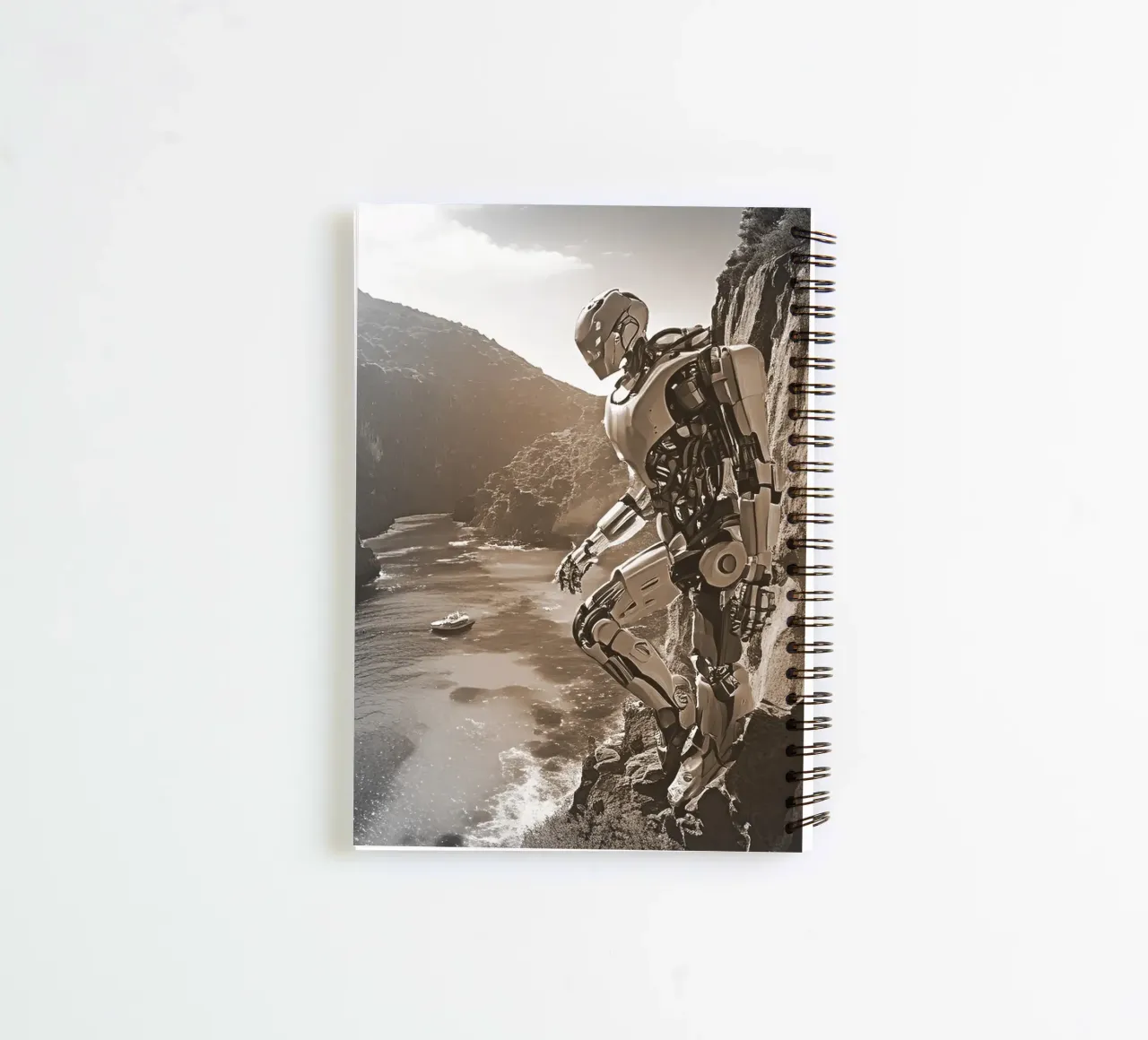 WHAT A WONDERFUL VIEW ! Sépia spiral notebook by Thierry vobmann photography