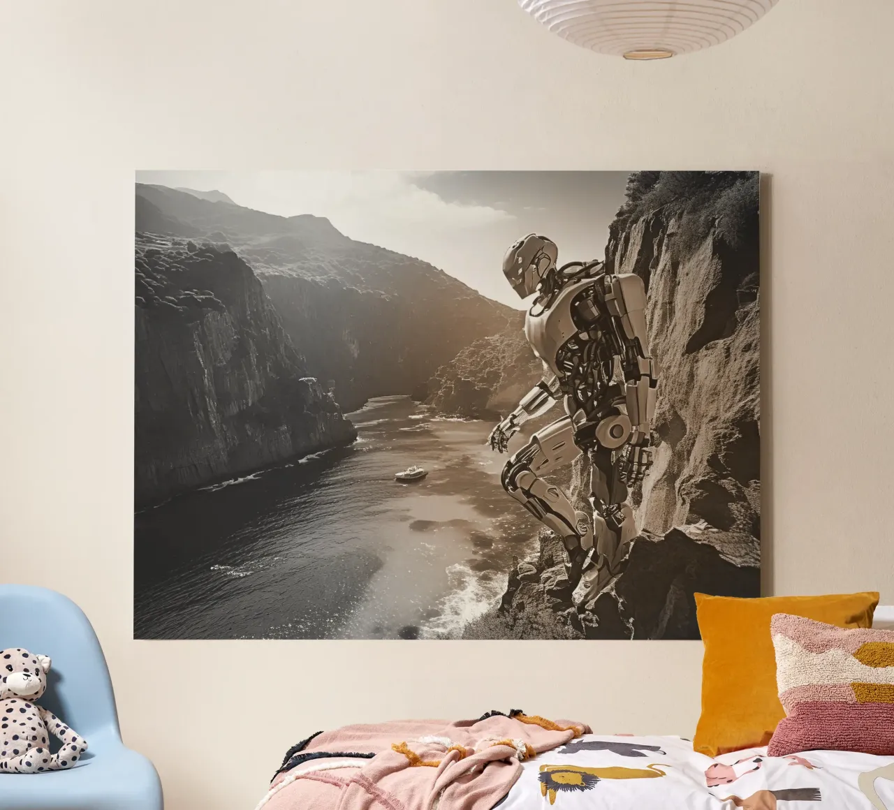 WHAT A WONDERFUL VIEW ! Sépia canvas by Thierry vobmann photography