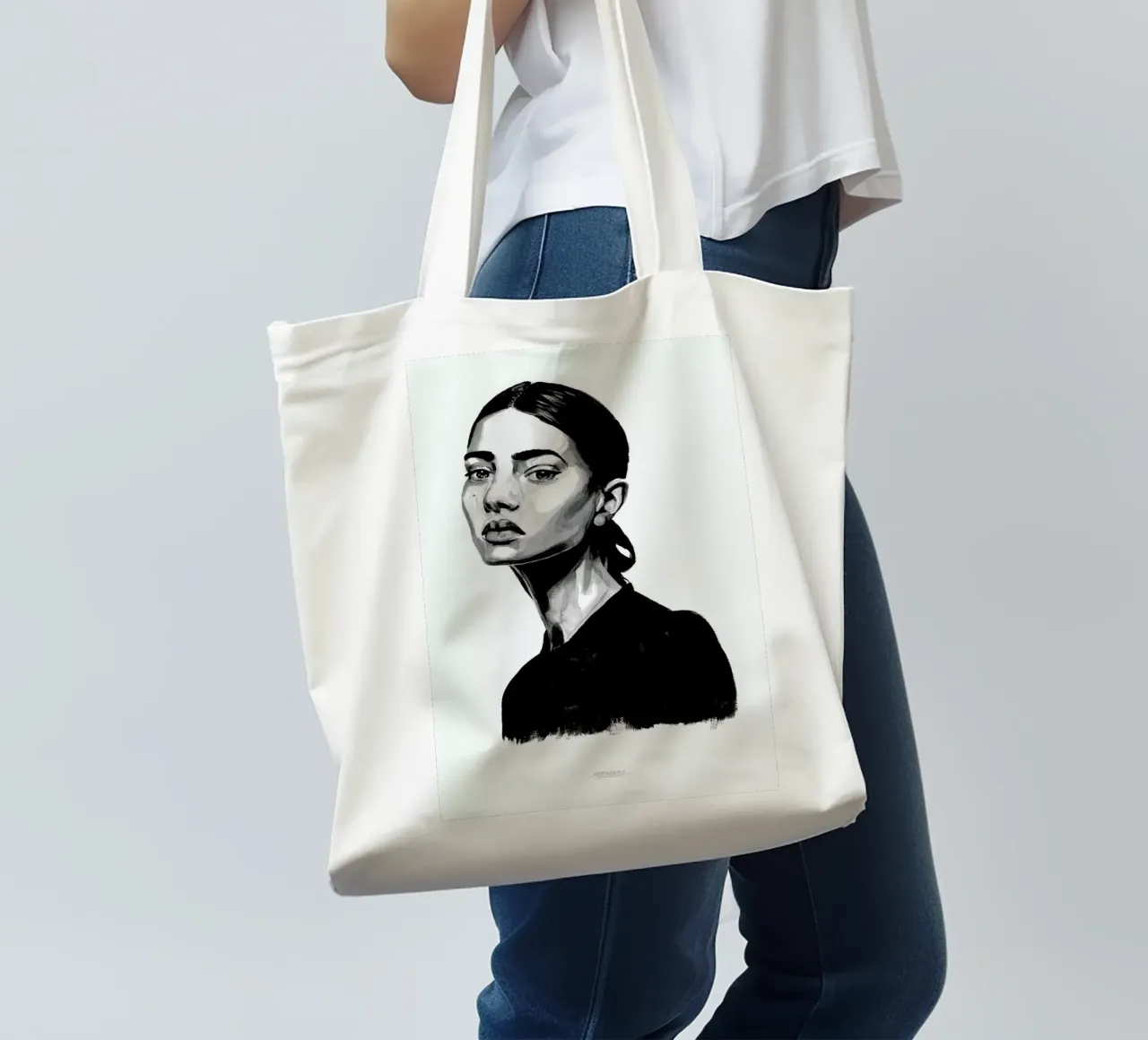Untitled 2 borsa in juta da Mathilde Olsen