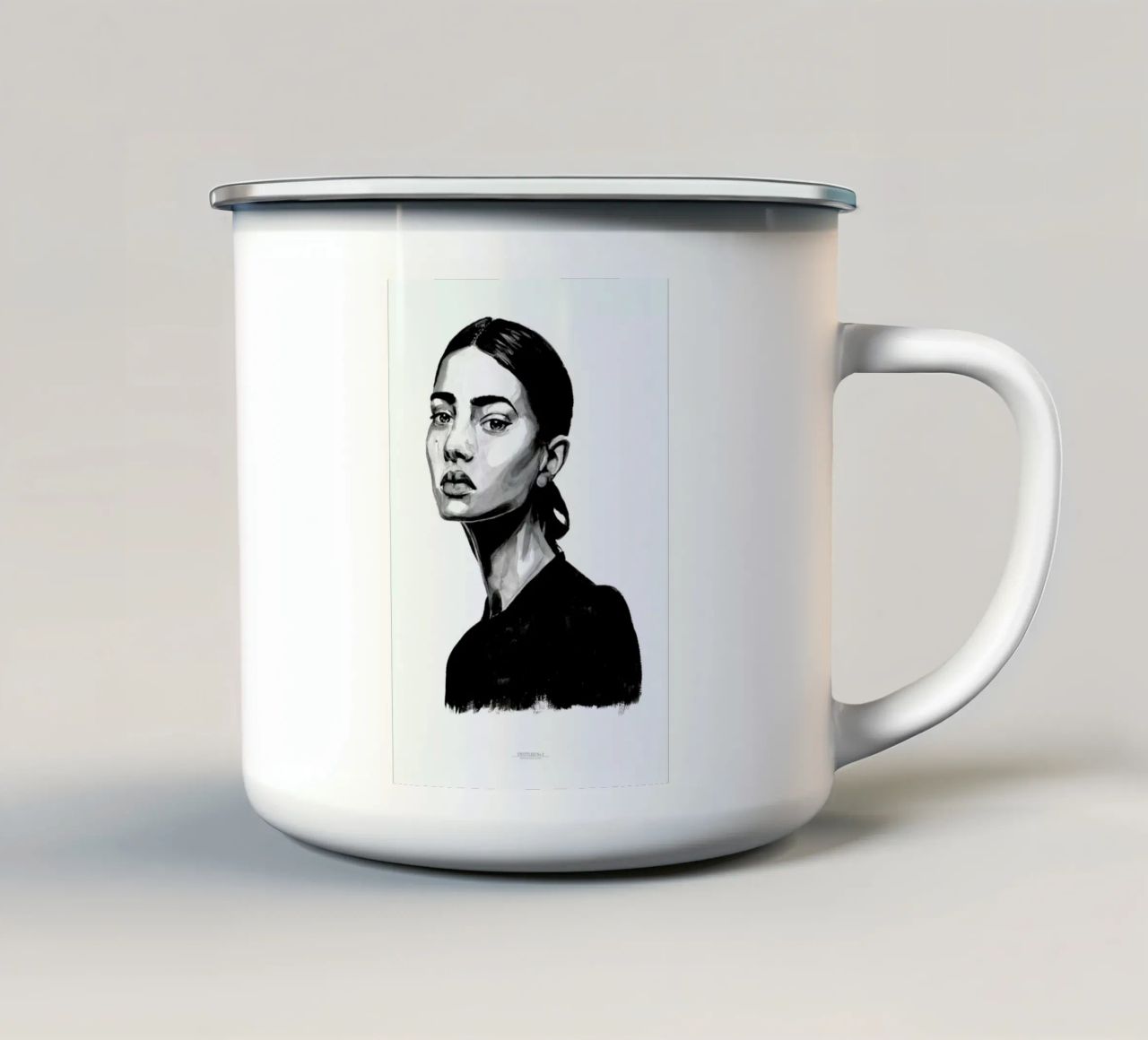 Untitled 2 tazza in smalto da Mathilde Olsen