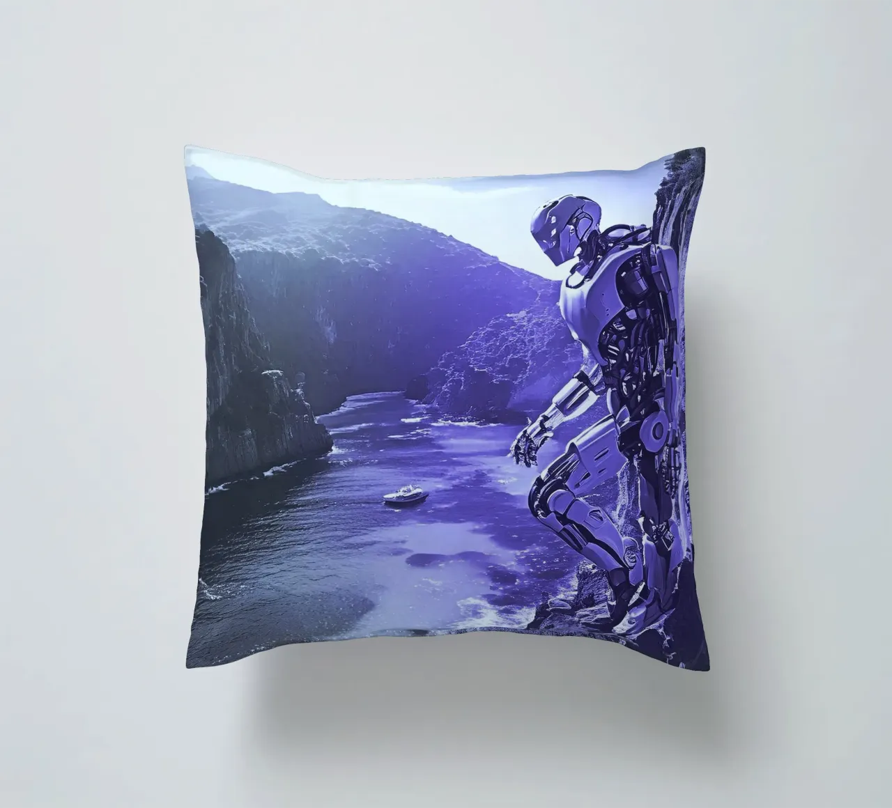 WHAT A WONDERFUL VIEW ! Violet decorative cushion by Thierry vobmann photography