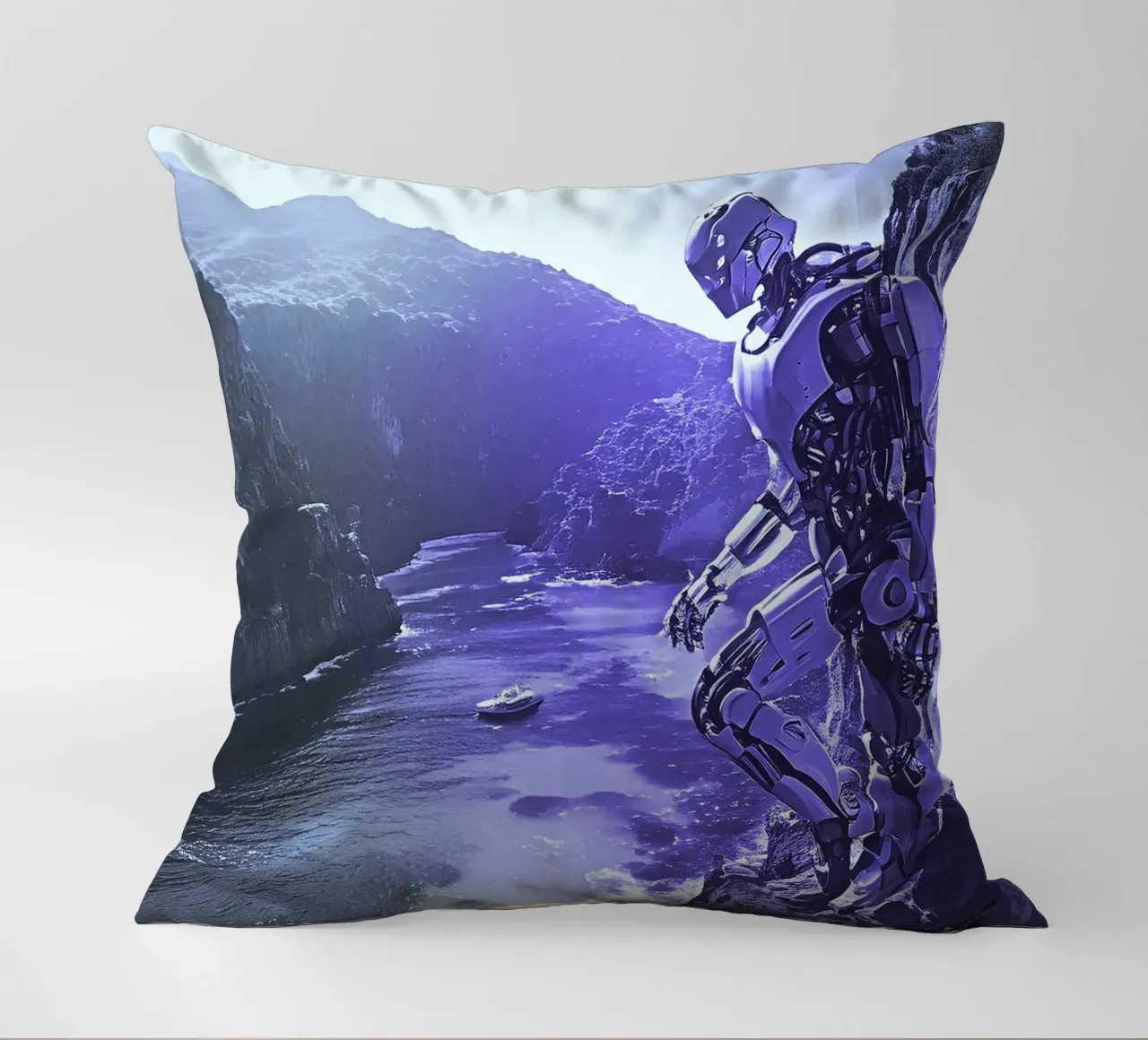 WHAT A WONDERFUL VIEW ! Violet decorative cushion by Thierry vobmann photography