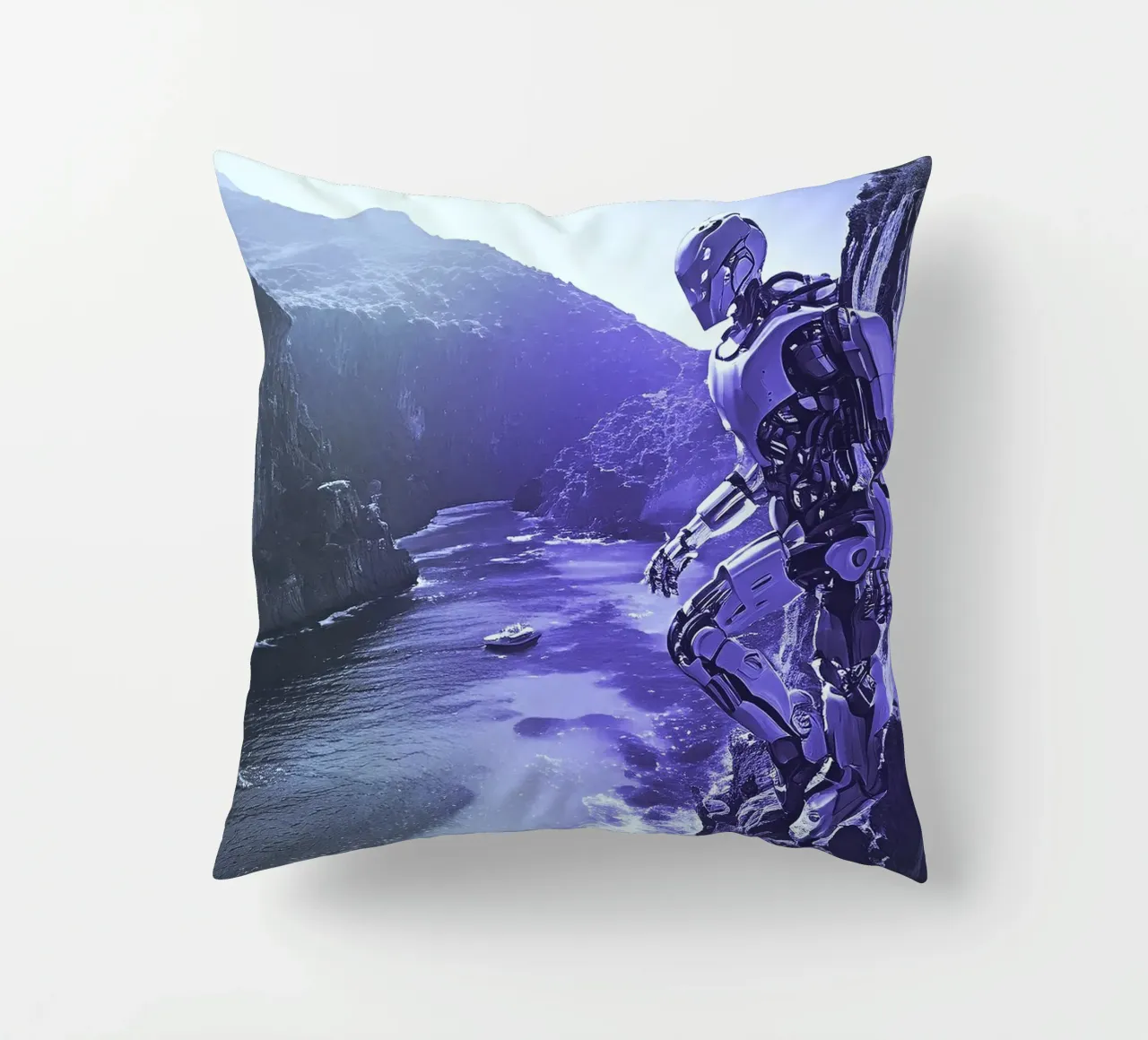 WHAT A WONDERFUL VIEW ! Violet decorative cushion by Thierry vobmann photography