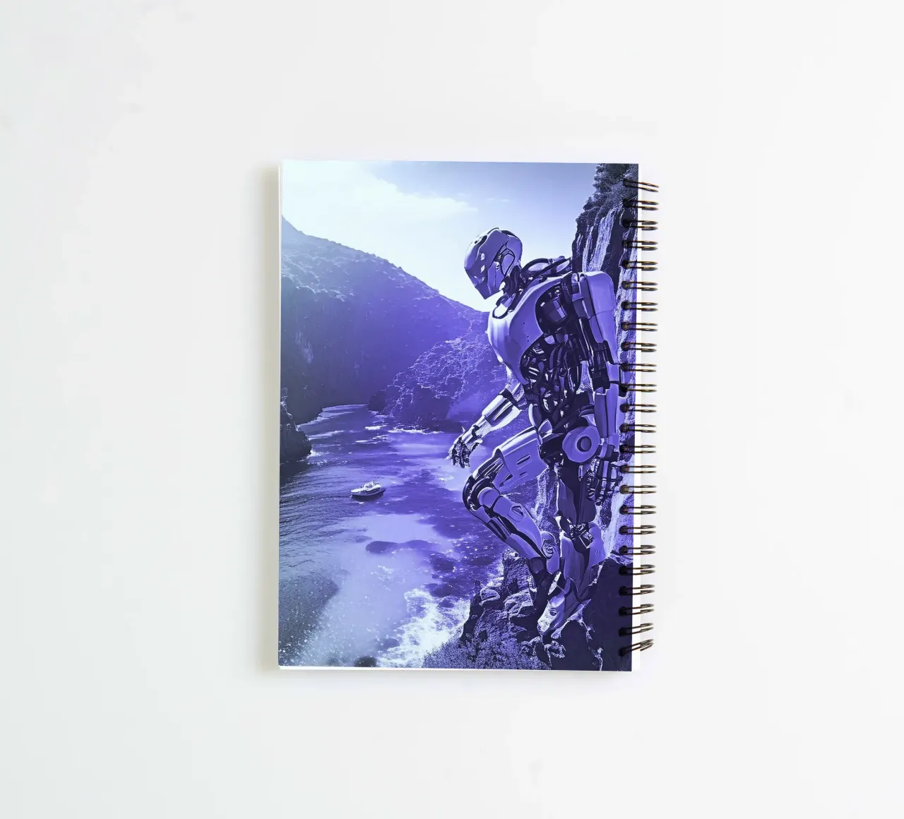 WHAT A WONDERFUL VIEW ! Violet spiral notebook by Thierry vobmann photography