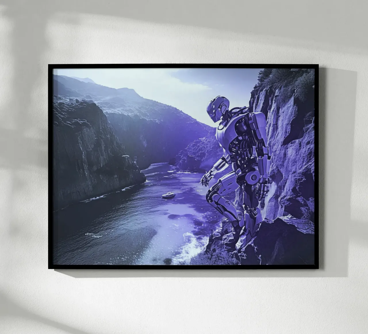 WAS FÜR EINE WUNDERBARE AUSSICHT! Veilchen Poster mit Kunststoffrahmen von Thierry vobmann photography