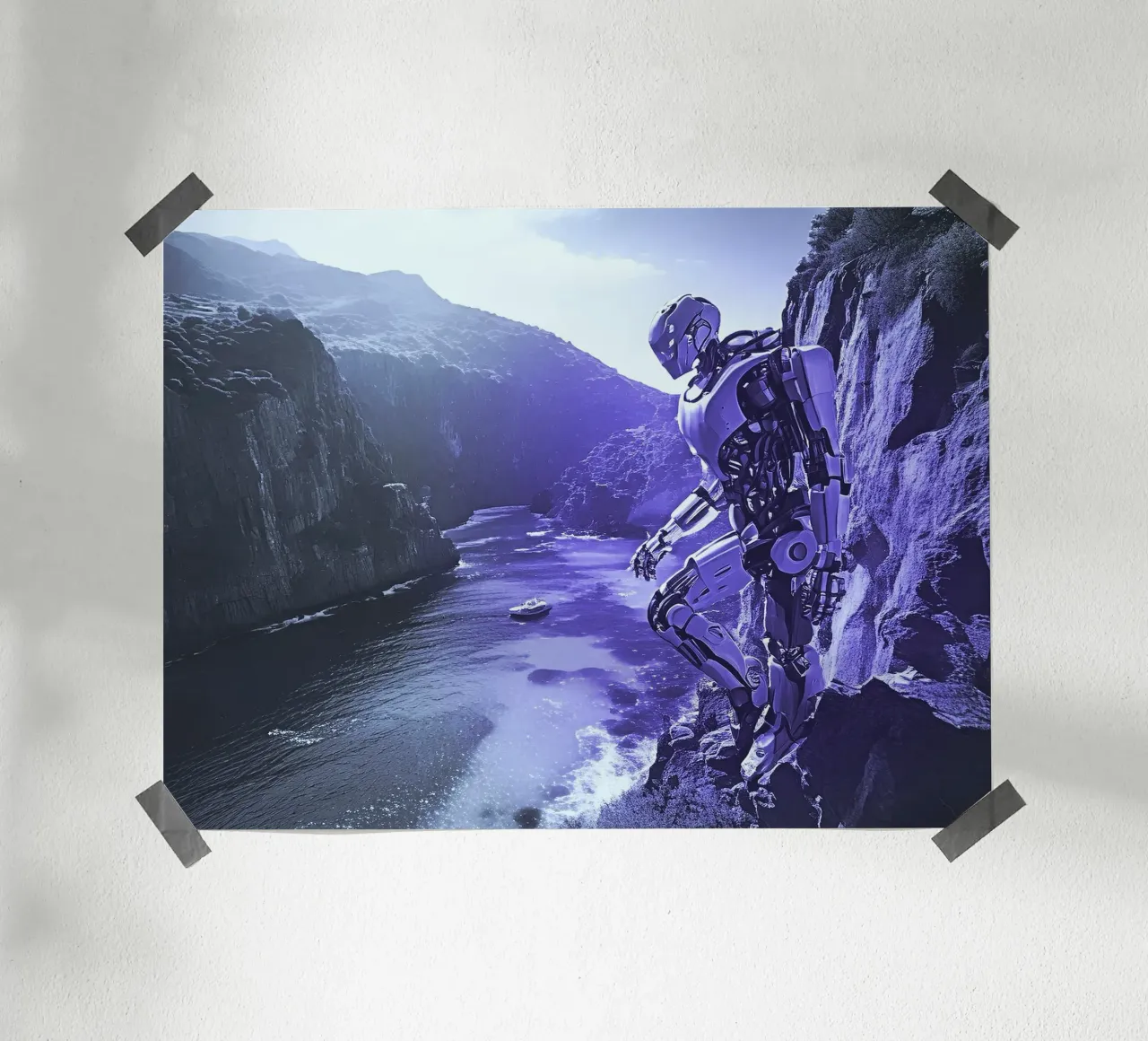 WAS FÜR EINE WUNDERBARE AUSSICHT! Veilchen Poster mit Kunststoffrahmen von Thierry vobmann photography