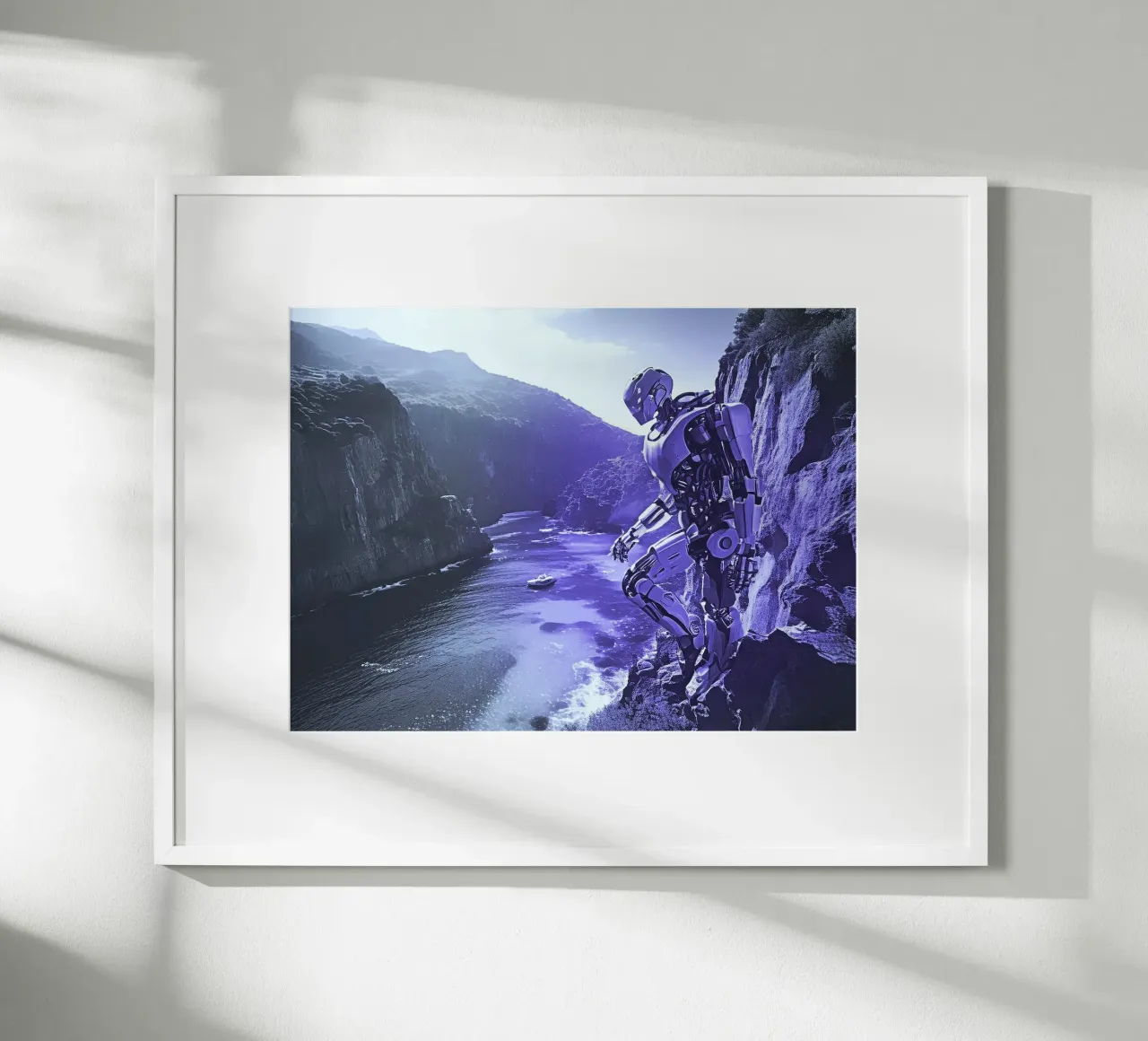 WAS FÜR EINE WUNDERBARE AUSSICHT! Veilchen Poster mit Kunststoffrahmen von Thierry vobmann photography