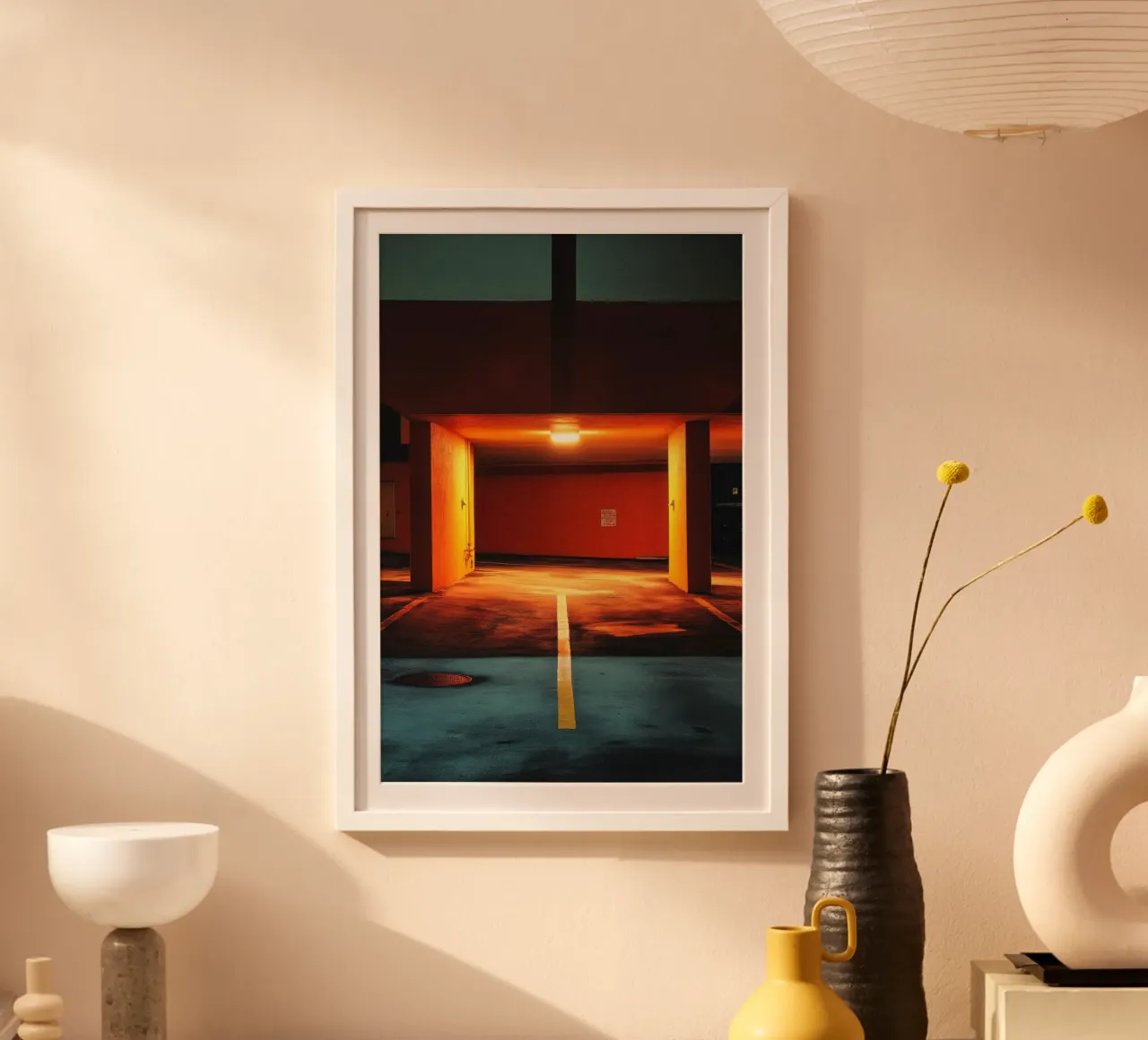 Shadow light in Miami poster by By Night