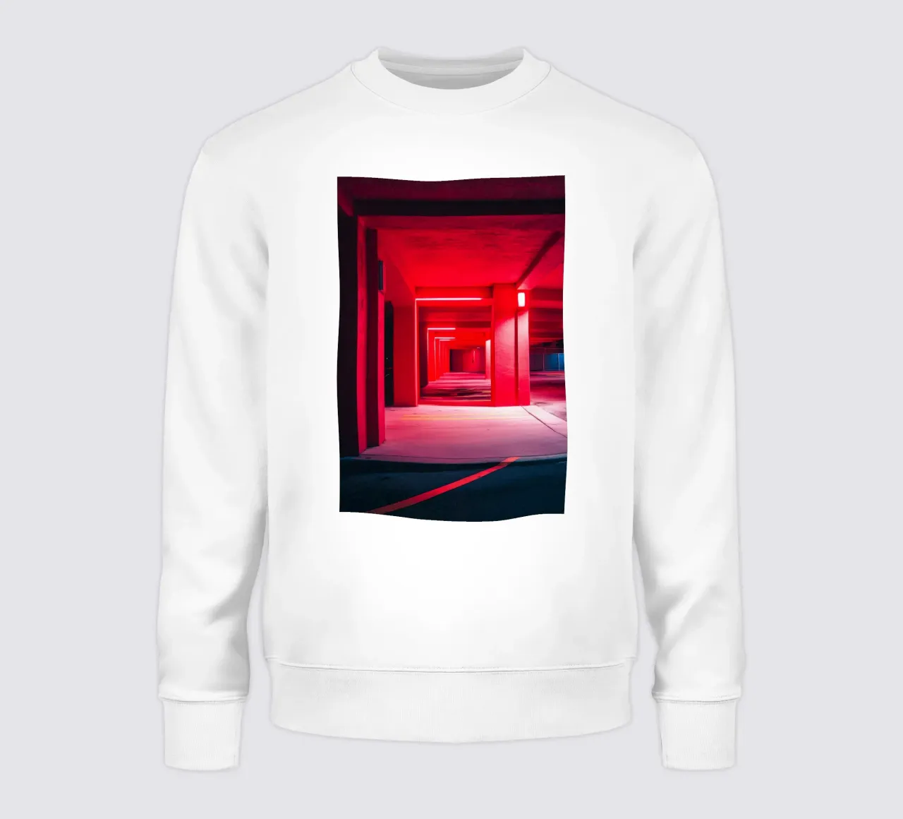 Red perspective: the soul of Miami sweatshirt by By Night