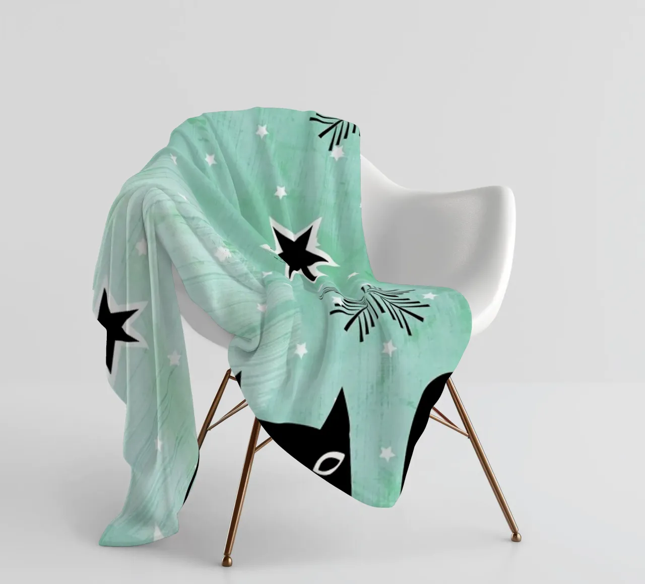 Bring You a Star fleece blanket by XOXO Arte