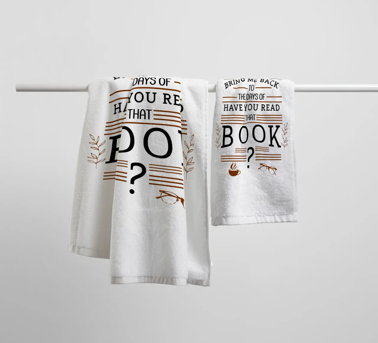 You Read That Book Vintage and Nostalgic Booklover towel by sillyindustries