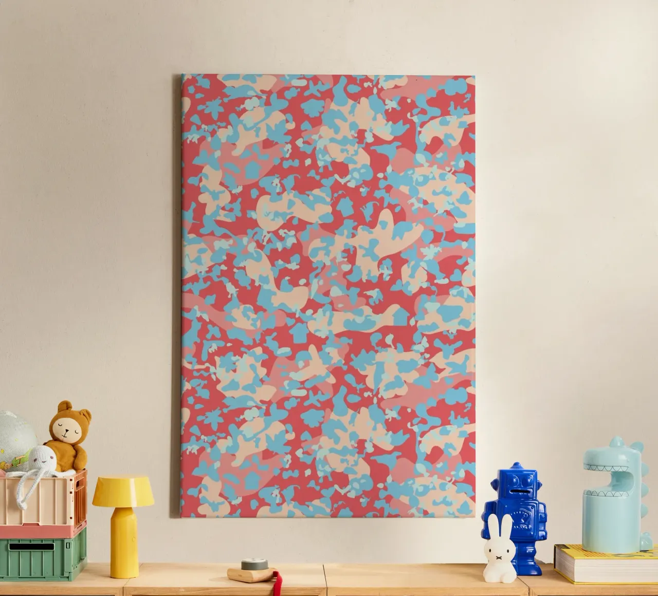 UN/HIDE - Camo Ahmar tela con Cornice a cassetta da Arthelps gGmbH