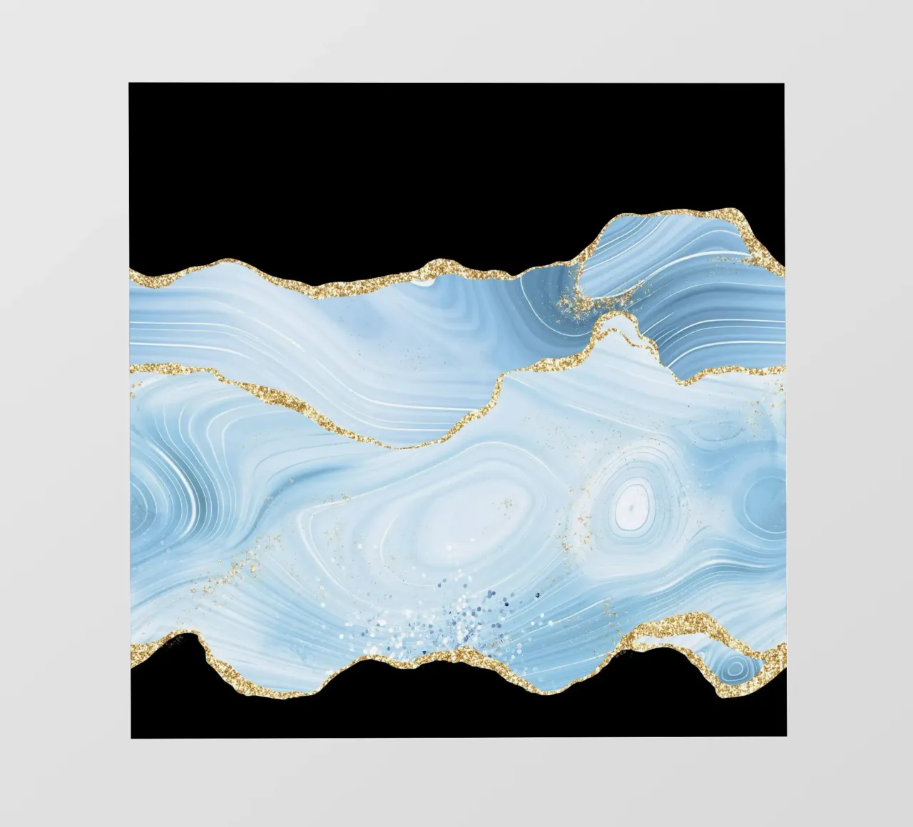 Texture agata glitterata blu e oro 04 pellicola backlit da Gemstone Textures