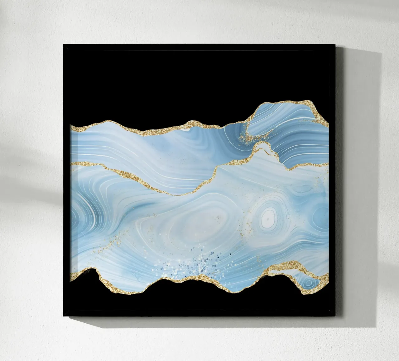 Texture agata glitterata blu e oro 04 carta hahnemühle da Gemstone Textures