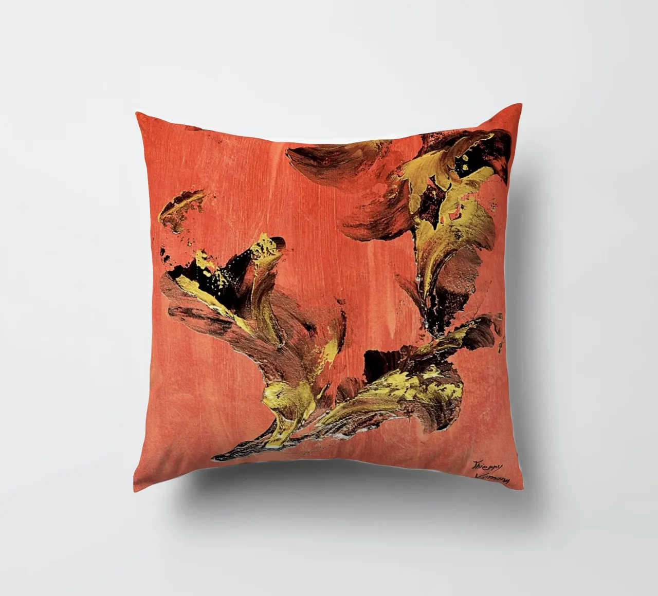 IDEAL GIFT 127 cuscino da Thierry Vobmann Abstract painting