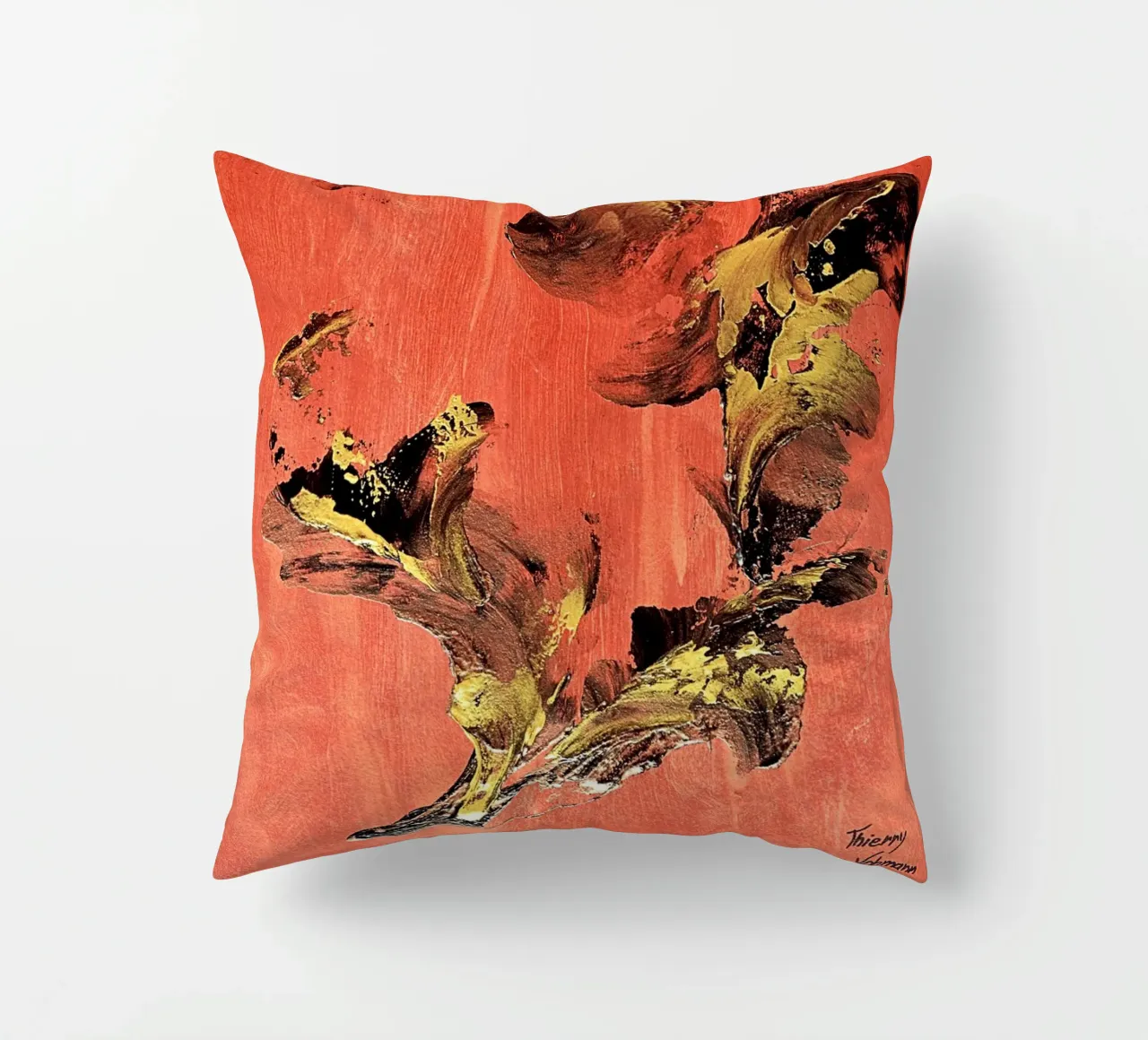 IDEAL GIFT 127 cuscino da Thierry Vobmann Abstract painting