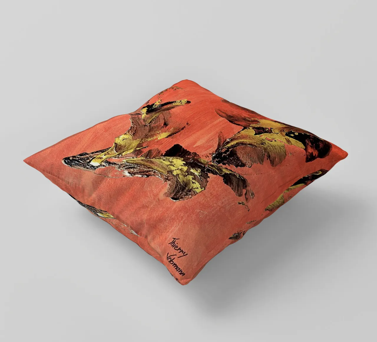 IDEAL GIFT 127 cuscino da Thierry Vobmann Abstract painting
