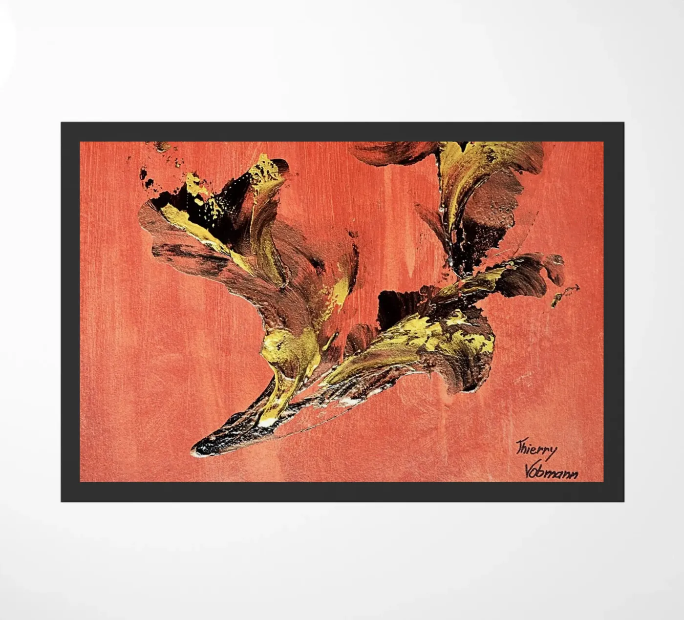 IDEAL GIFT 127 doormat by Thierry Vobmann Abstract painting