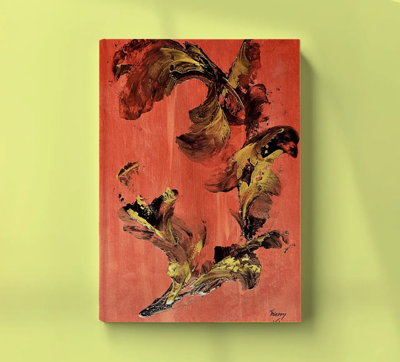 IDEAL GIFT 127 notebook by Thierry Vobmann Abstract painting