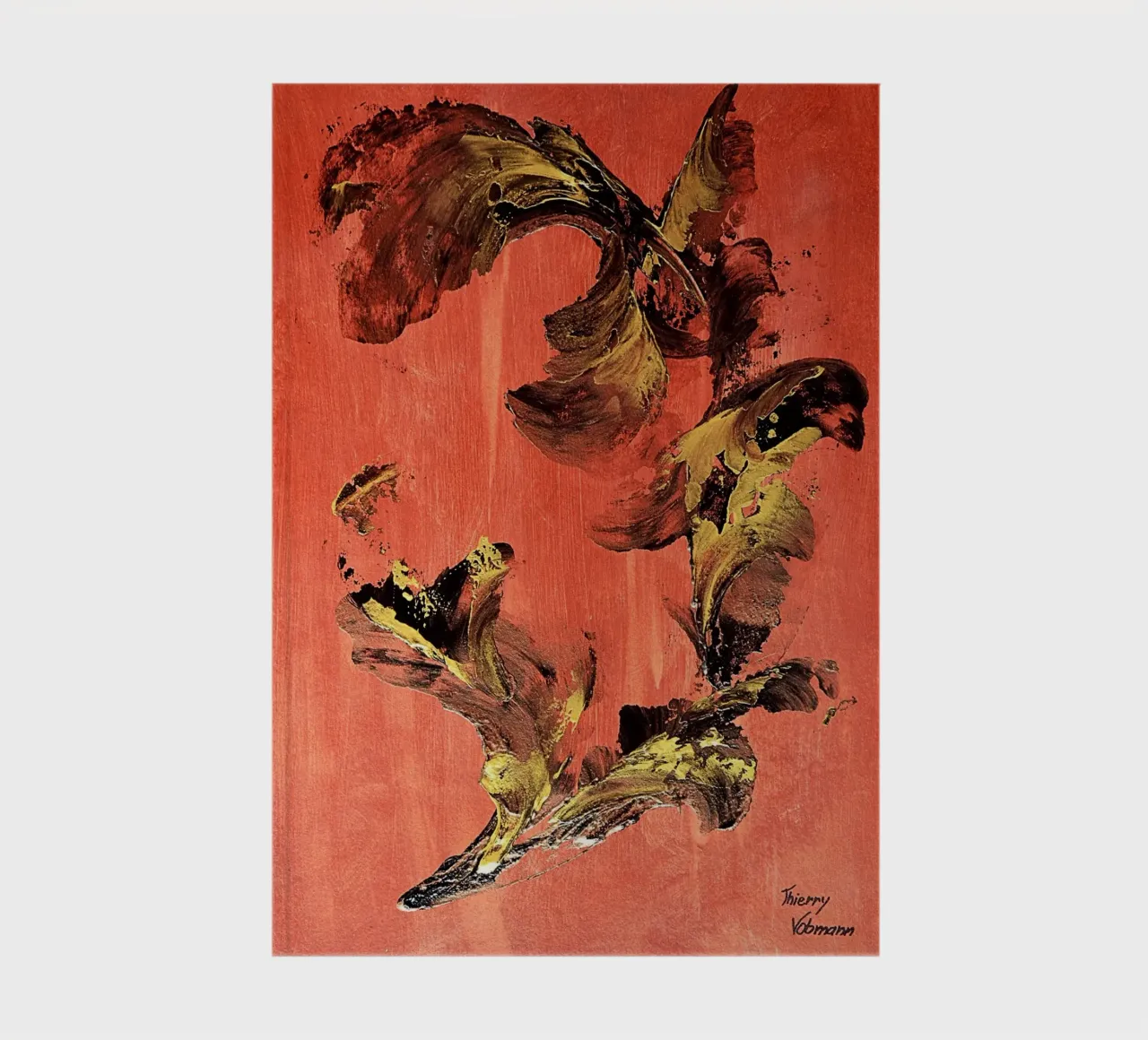 IDEAL GIFT 127 notebook by Thierry Vobmann Abstract painting