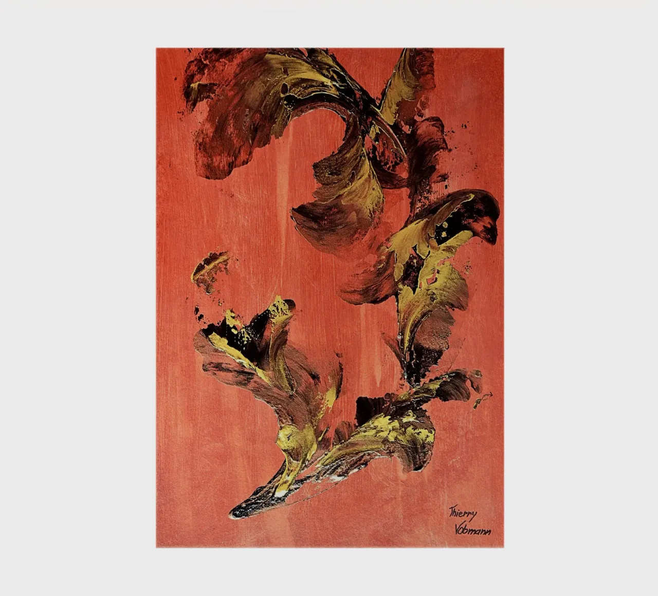 IDEAL GIFT 127 notebook by Thierry Vobmann Abstract painting