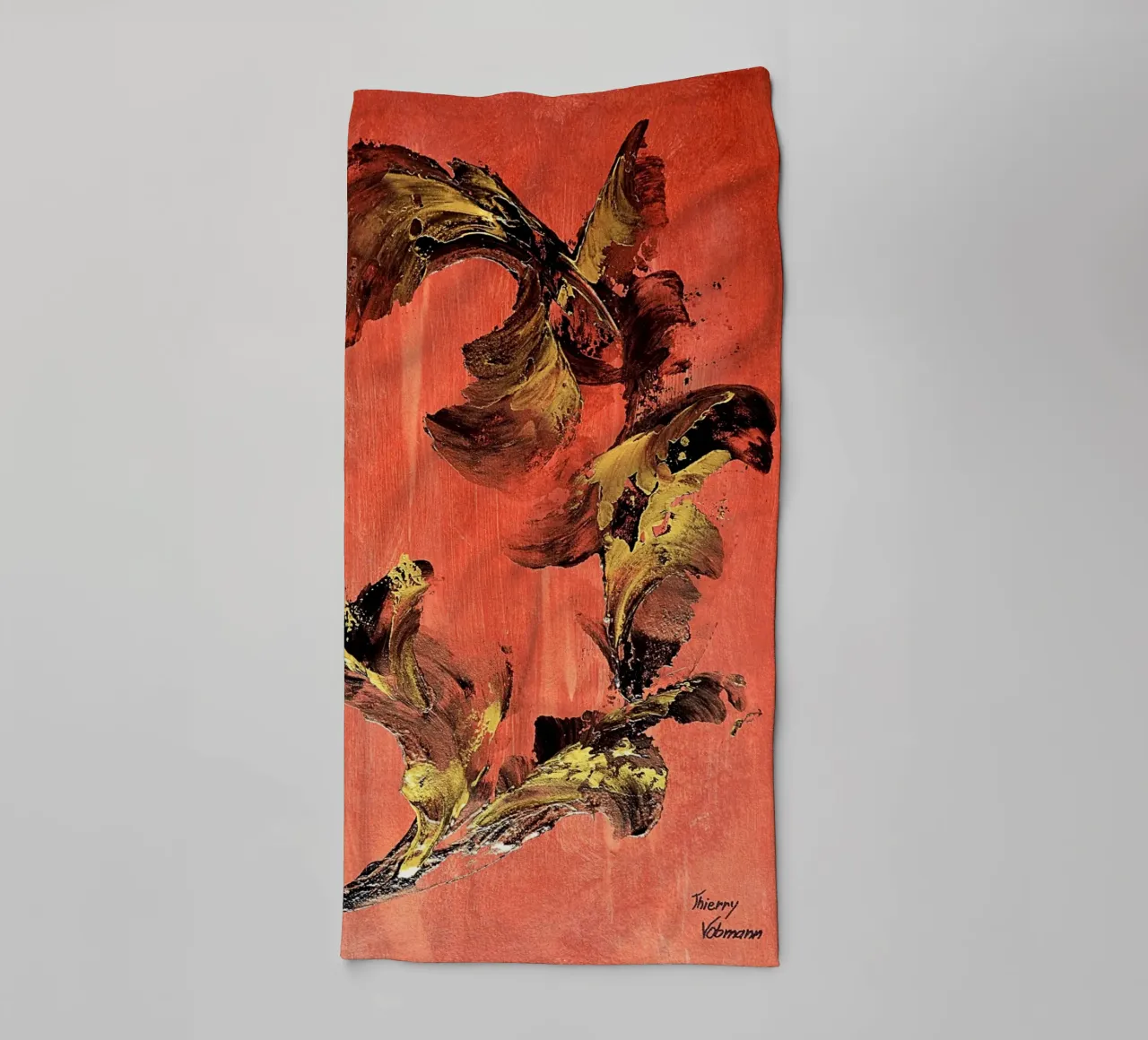 IDEAL GIFT 127 towel by Thierry Vobmann Abstract painting