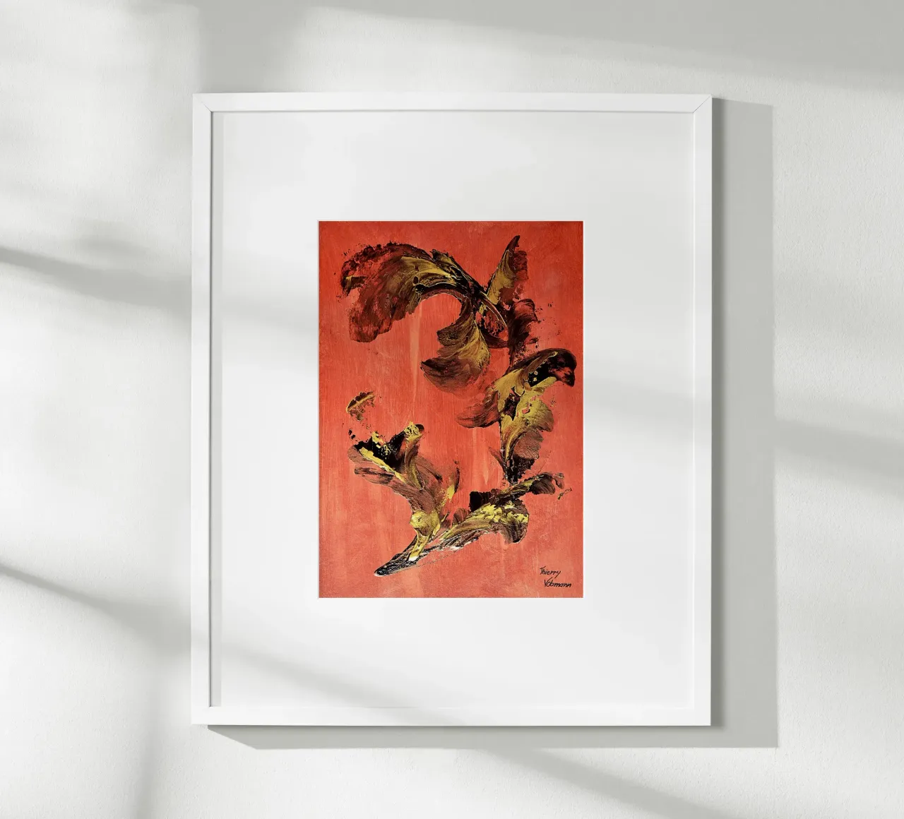 IDEAL GIFT 127 poster con telaio in alluminio da Thierry Vobmann Abstract painting