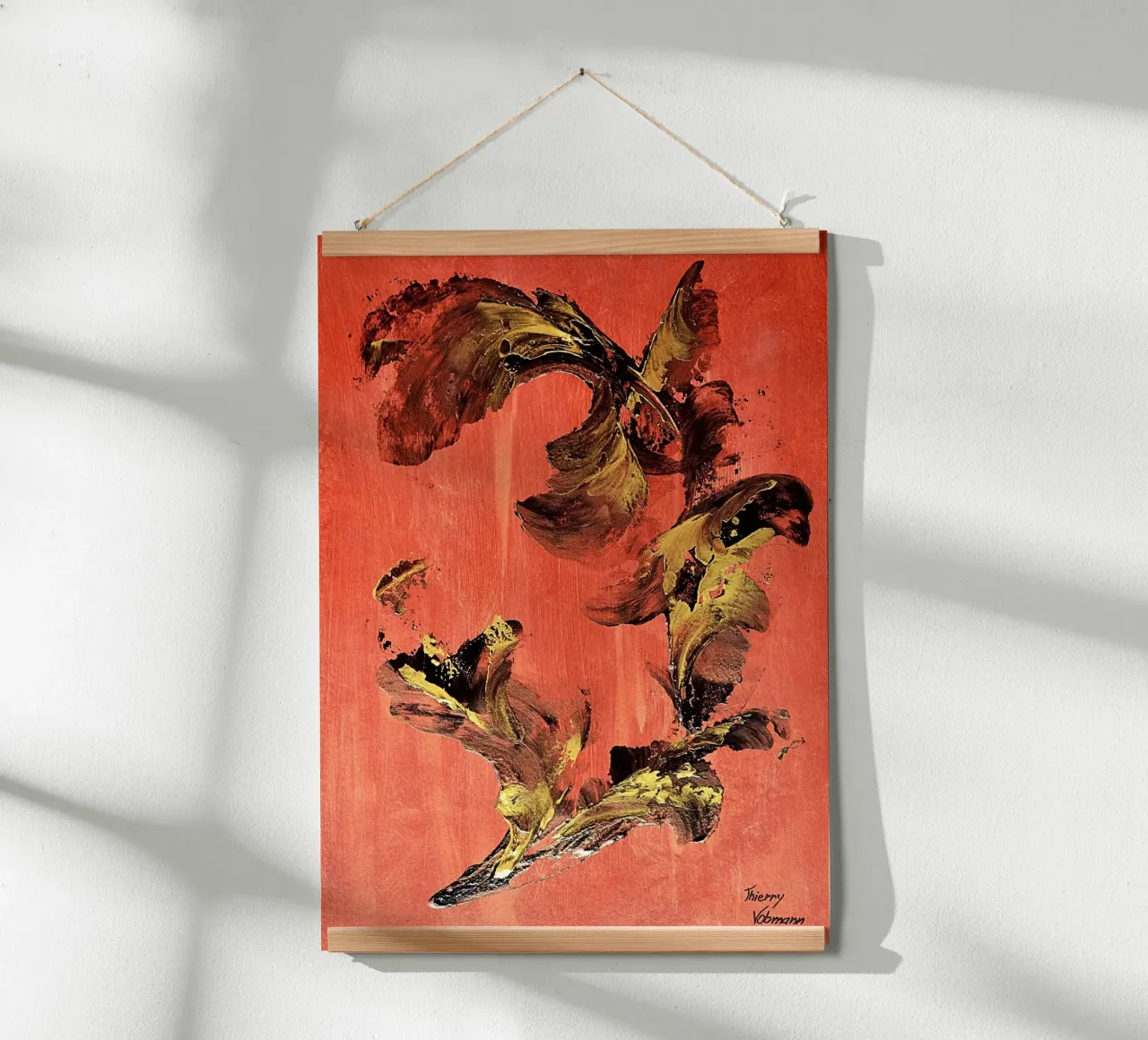 IDEAL GIFT 127 poster con telaio in alluminio da Thierry Vobmann Abstract painting