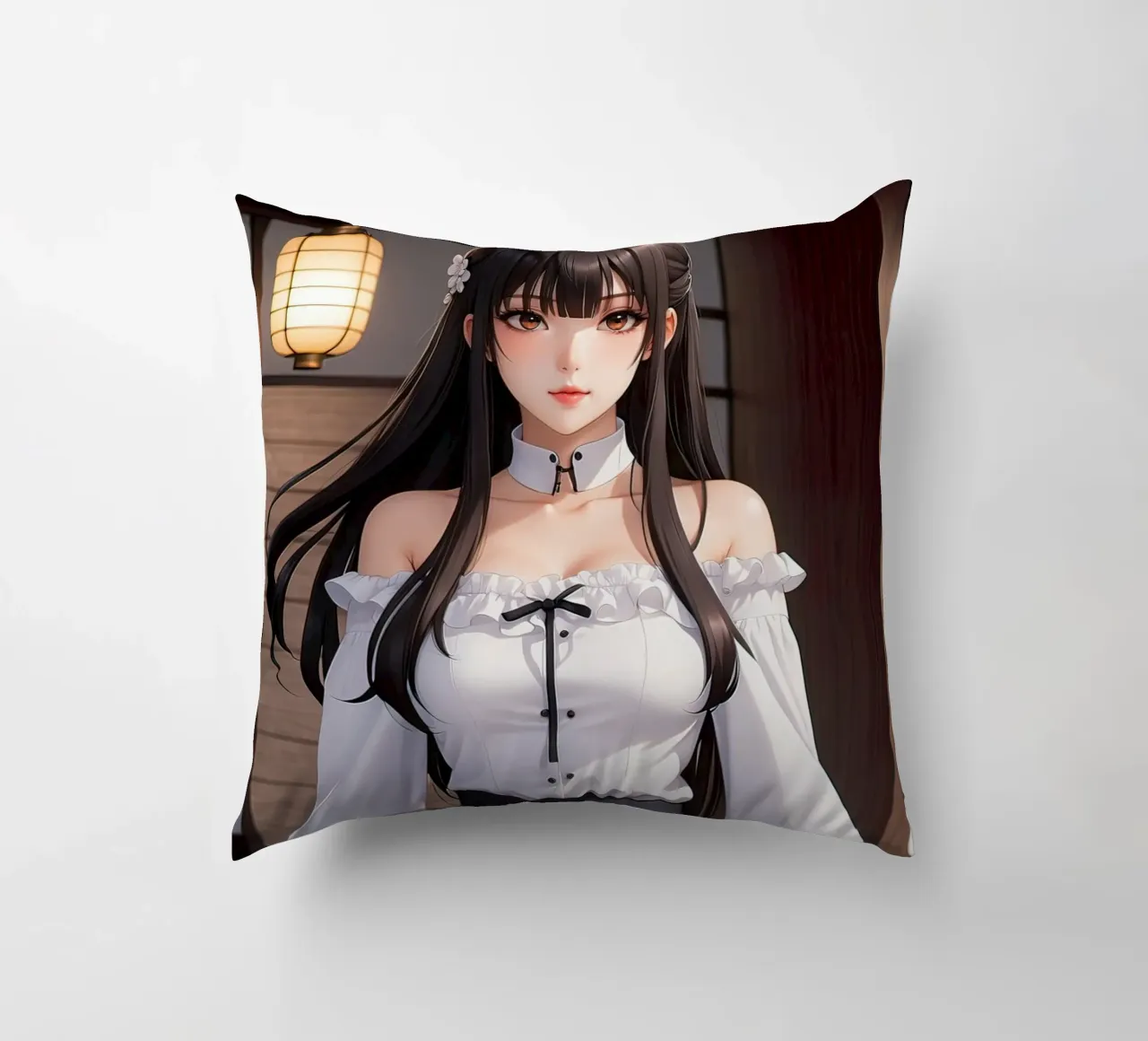 anime girl decorative cushion by 🎁 ARTVI-SHOP
