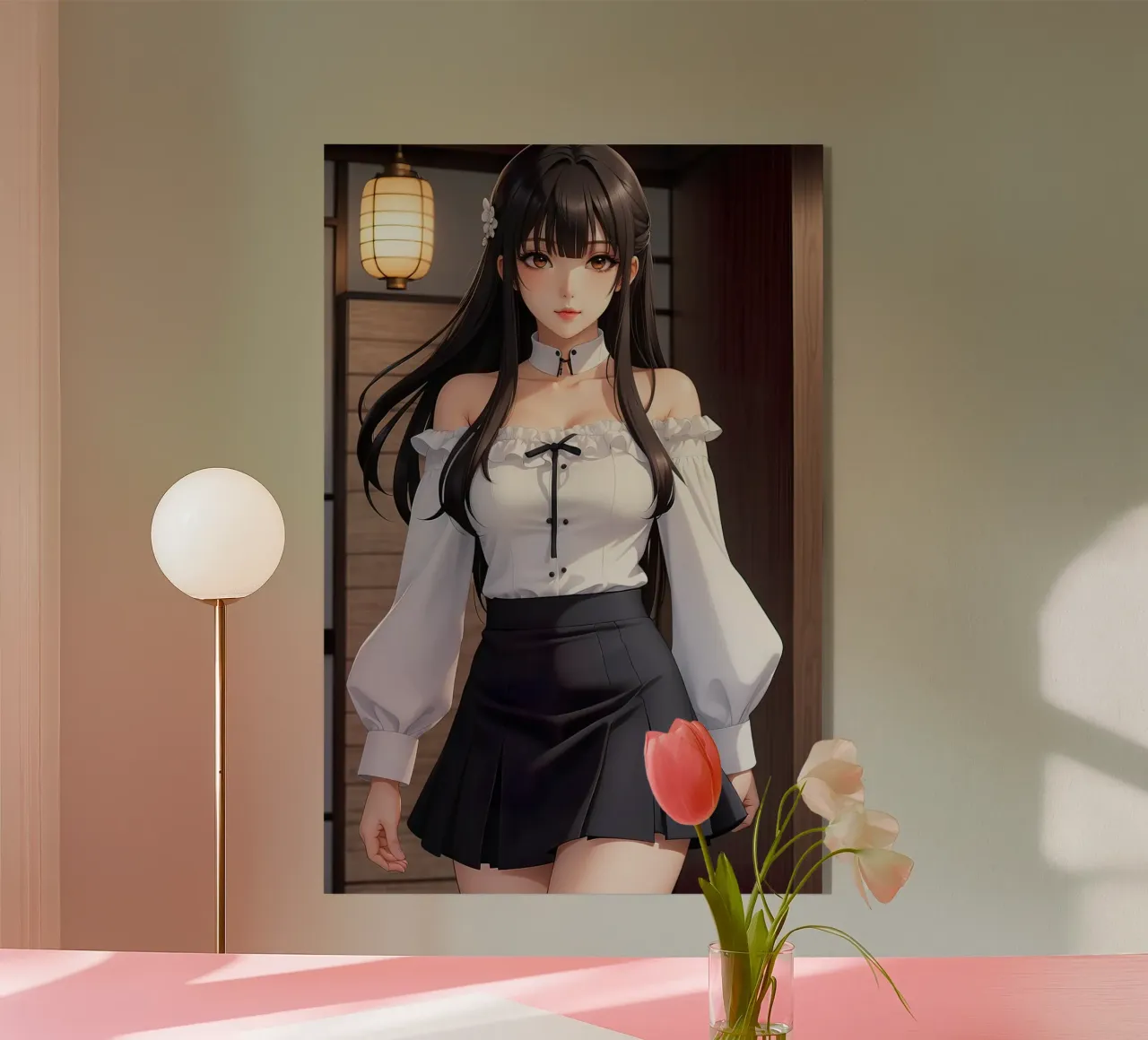 ragazza anime plexiglass da 🎁 NOBELART