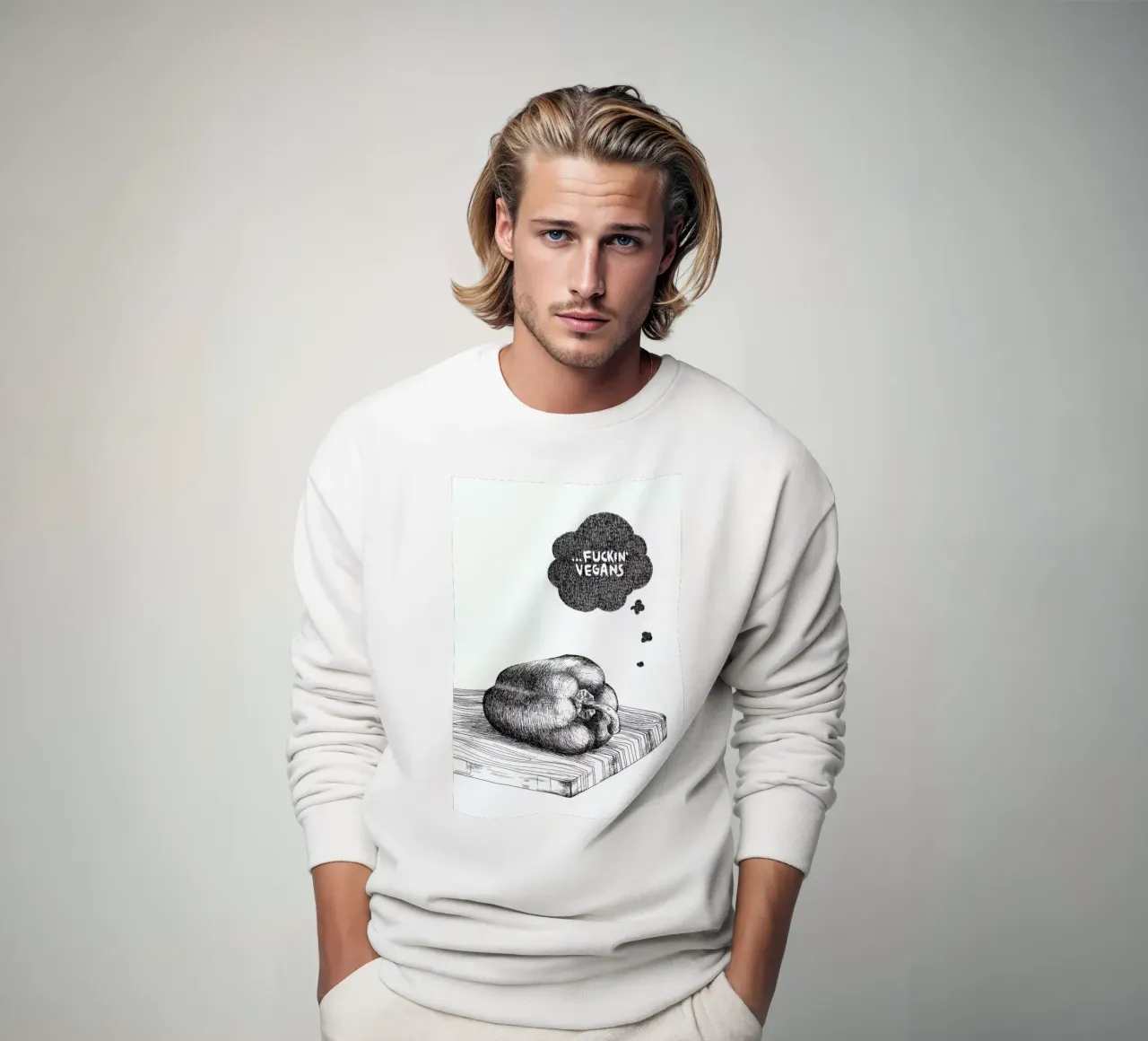 Poor Pepper felpa da Anna Fietta