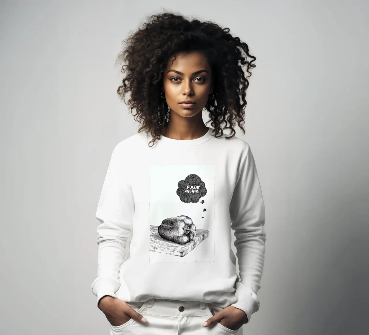 Poor Pepper felpa da Anna Fietta