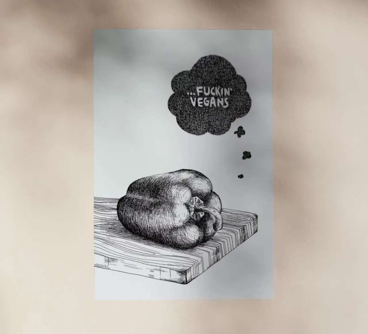 Poor Pepper backlit folie van Anna Fietta