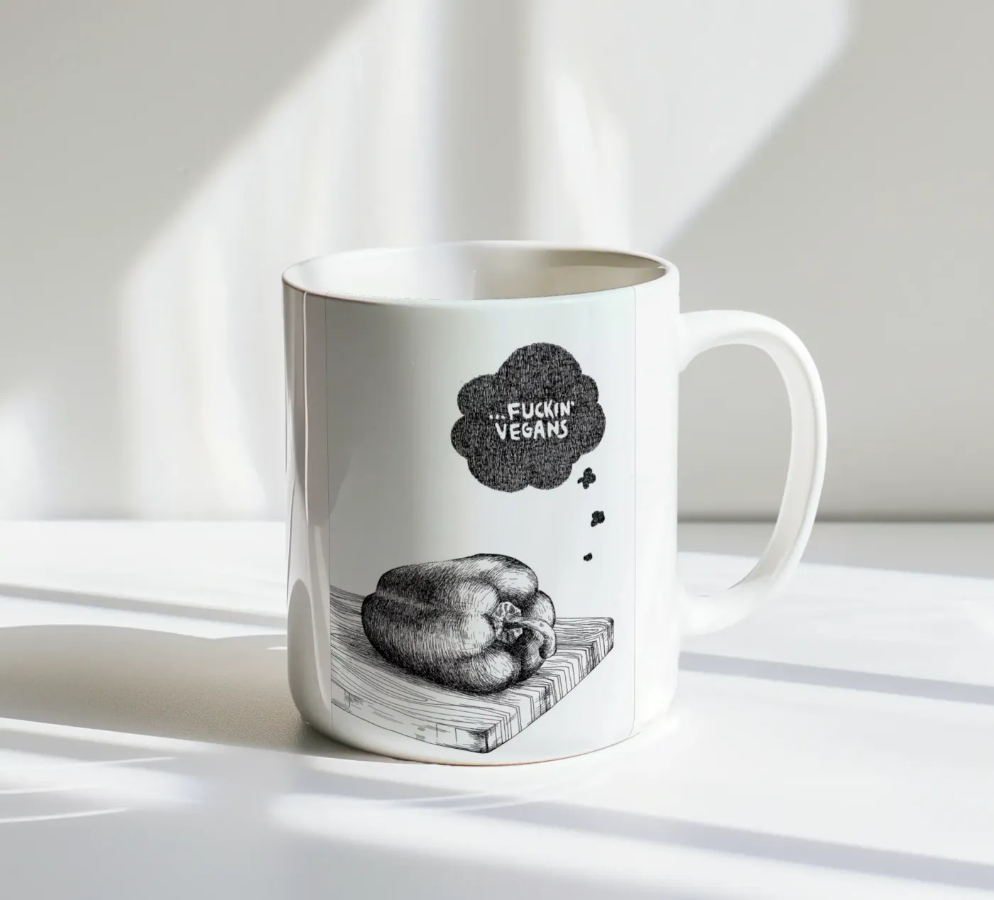 Poor Pepper ceramic mug by Anna Fietta