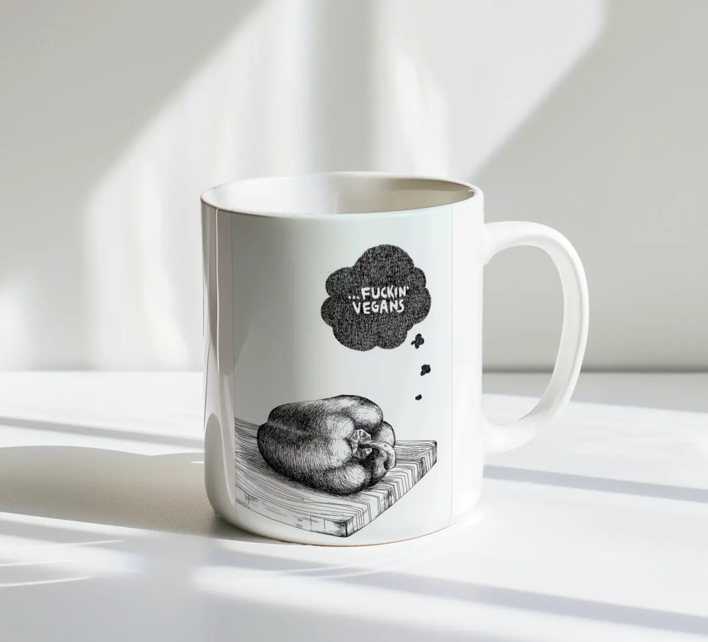 Poor Pepper Keramik Tasse von Anna Fietta