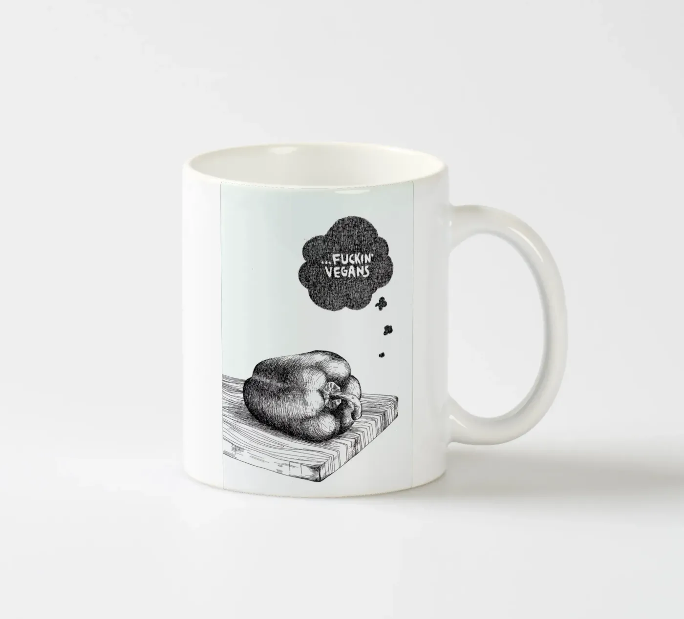 Poor Pepper ceramic mug by Anna Fietta