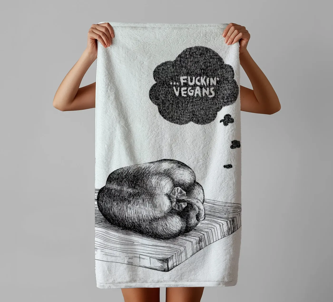 Poor Pepper badhanddoek van Anna Fietta