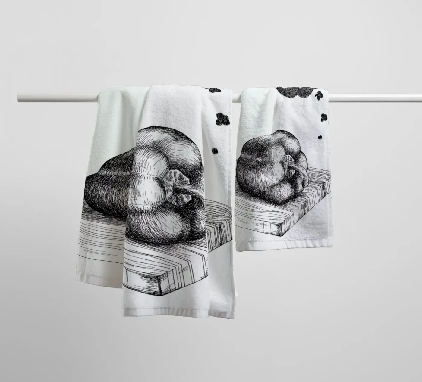 Poor Pepper badhanddoek van Anna Fietta