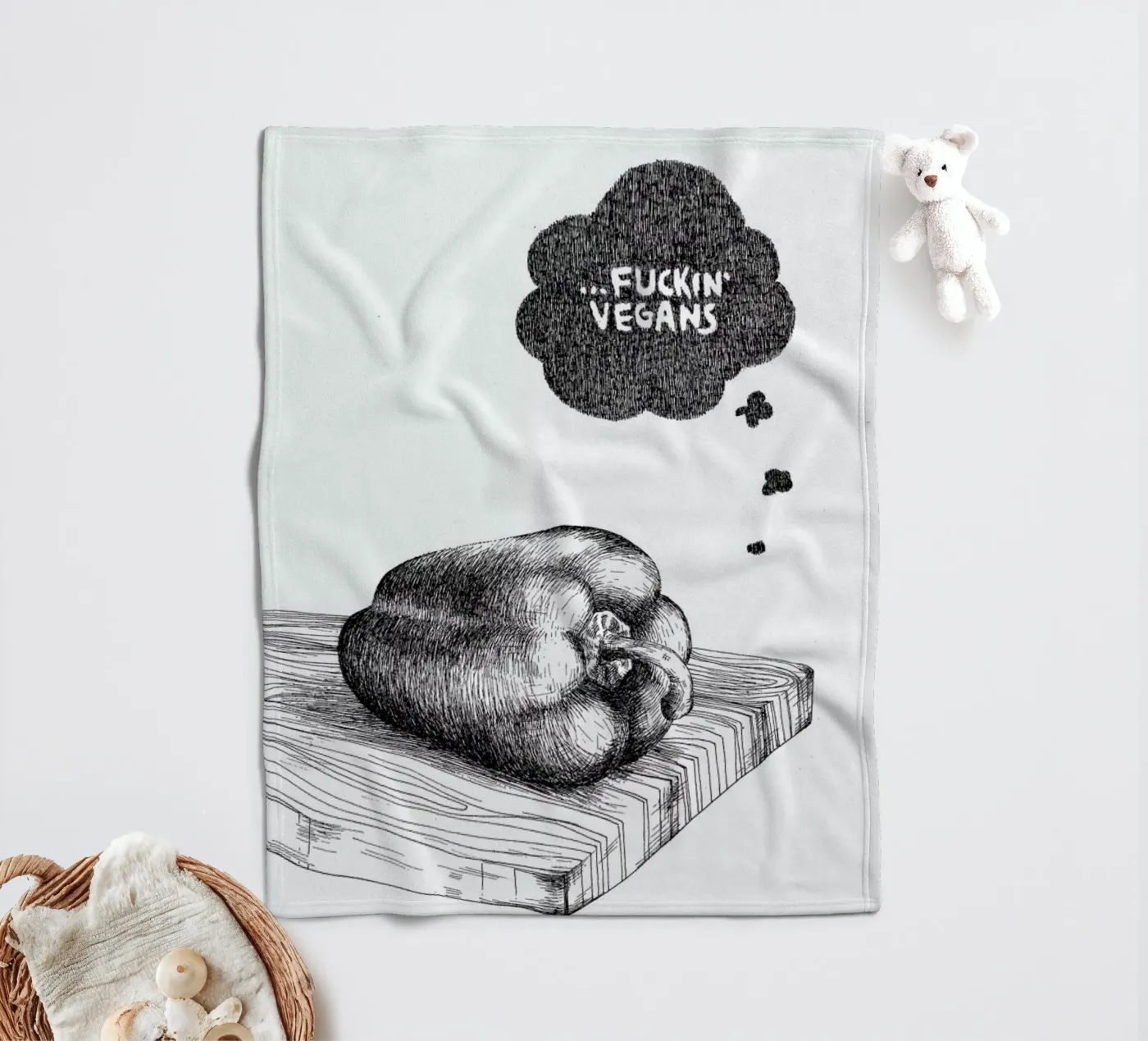 Poor Pepper fleecedeken van Anna Fietta