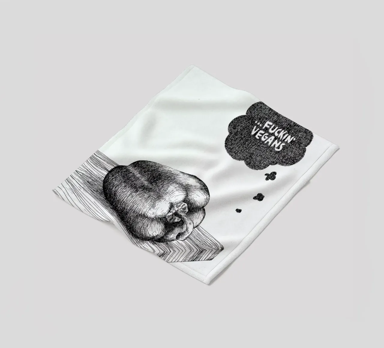 Poor Pepper coperta in pile da Anna Fietta