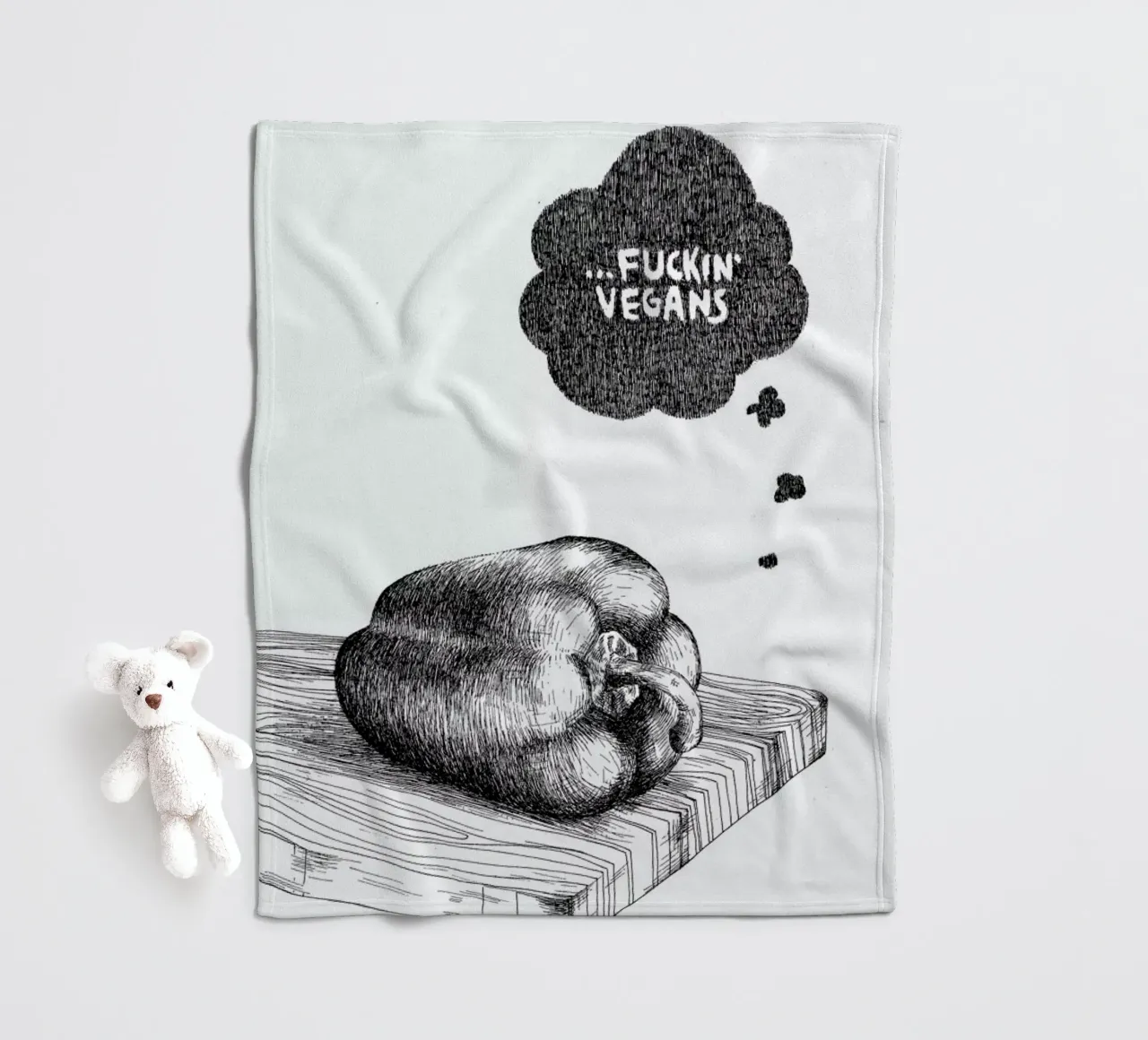 Poor Pepper fleecedeken van Anna Fietta