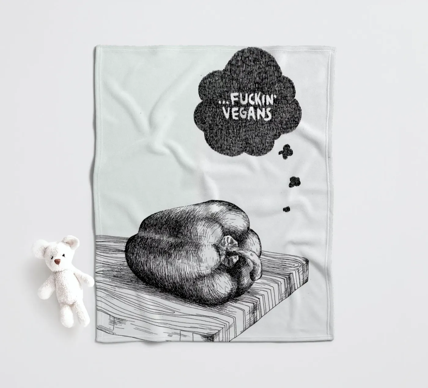 Poor Pepper fleecedeken van Anna Fietta