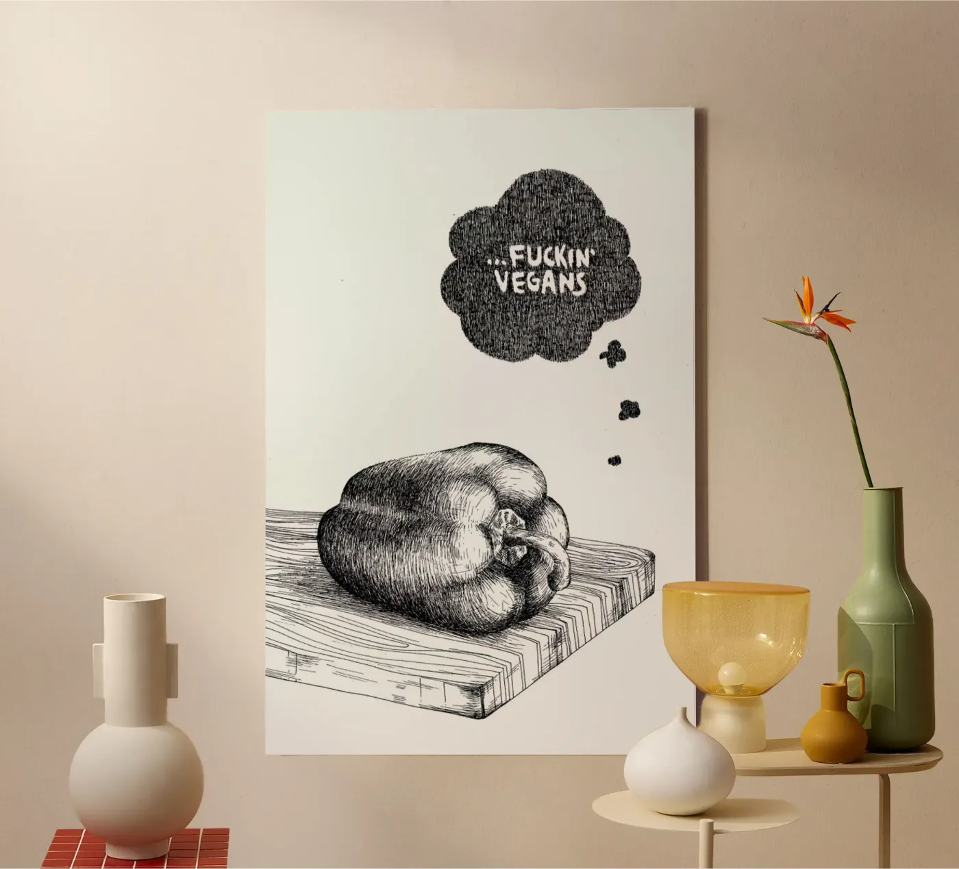 Poor Pepper toile de Anna Fietta