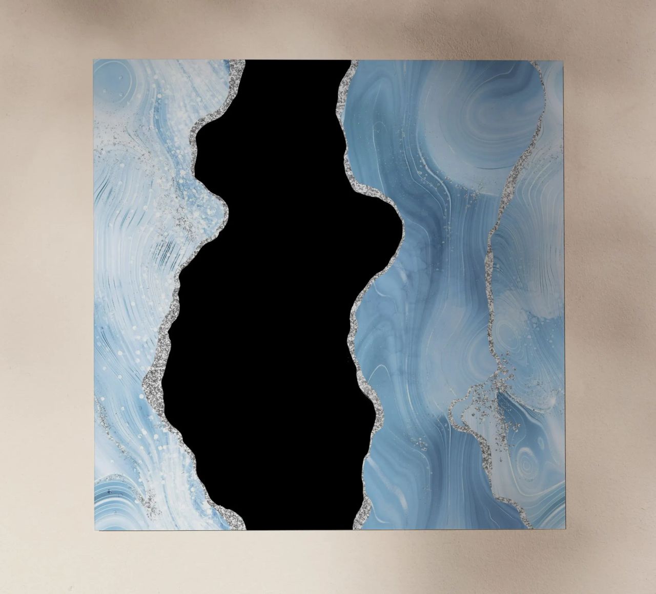 Texture glitterata Agata blu e argento 02 pellicola backlit da Gemstone Textures