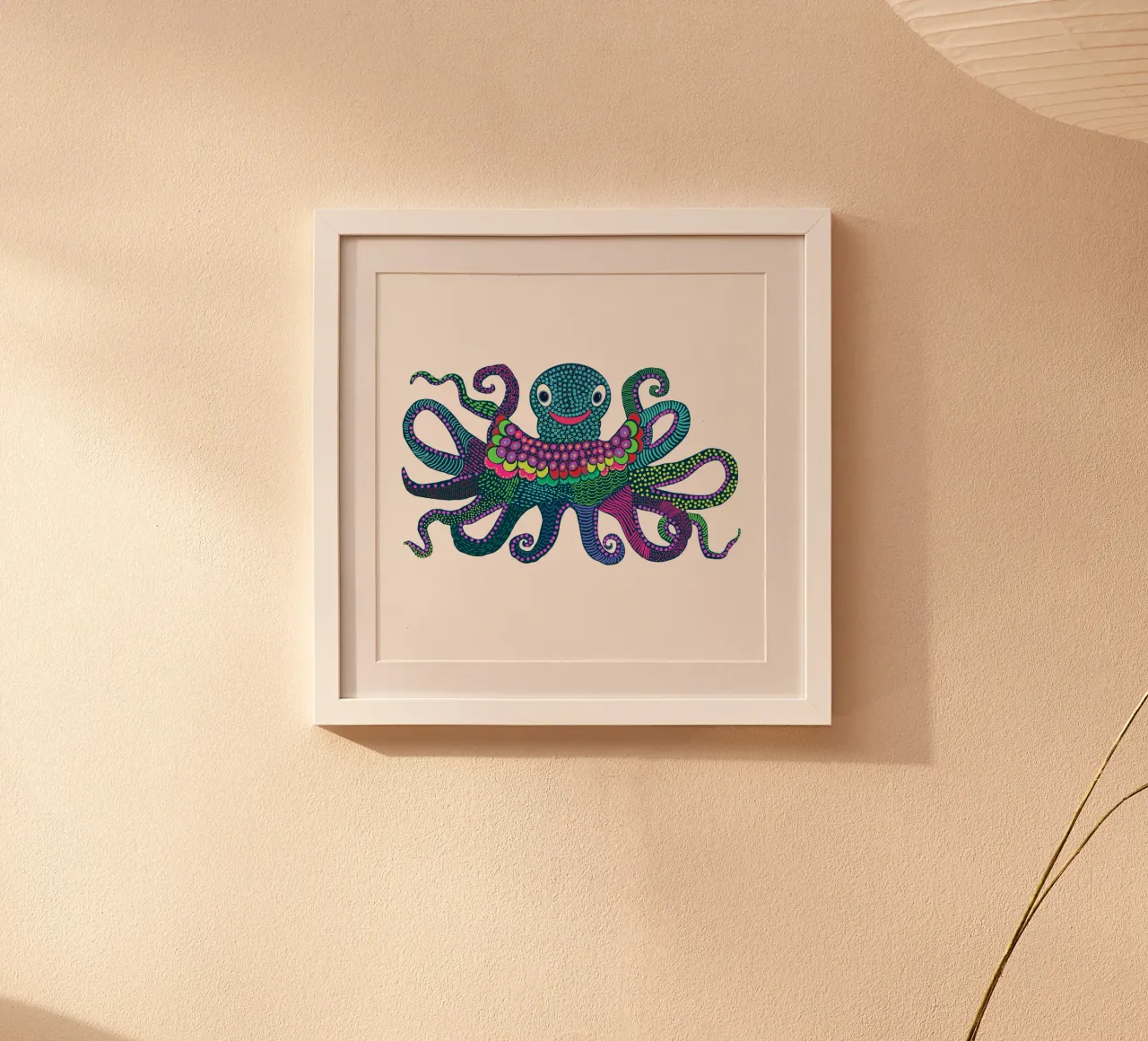 Miris Tintenfisch poster con telaio in plastica da Miris bunte Modewelt