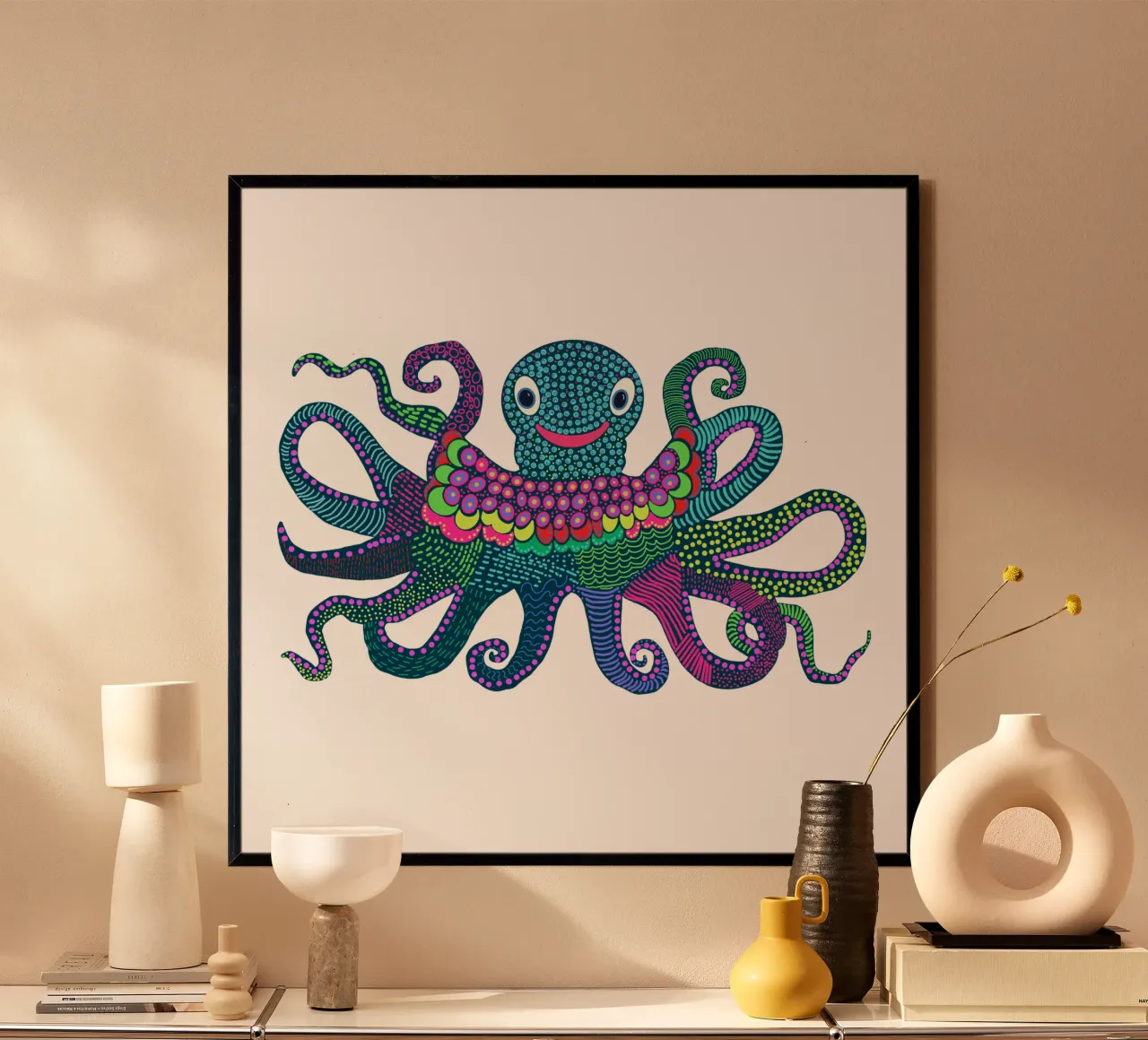 Miris Tintenfisch poster con telaio in plastica da Miris bunte Modewelt