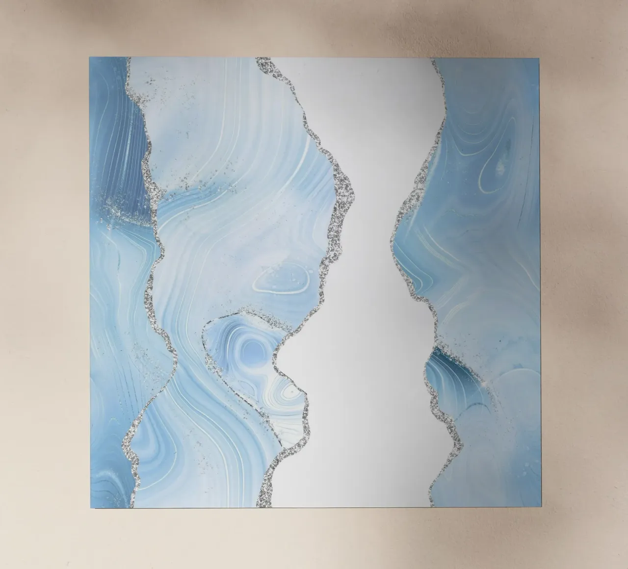 Texture glitterata Agata blu e argento 06 pellicola backlit da Gemstone Textures