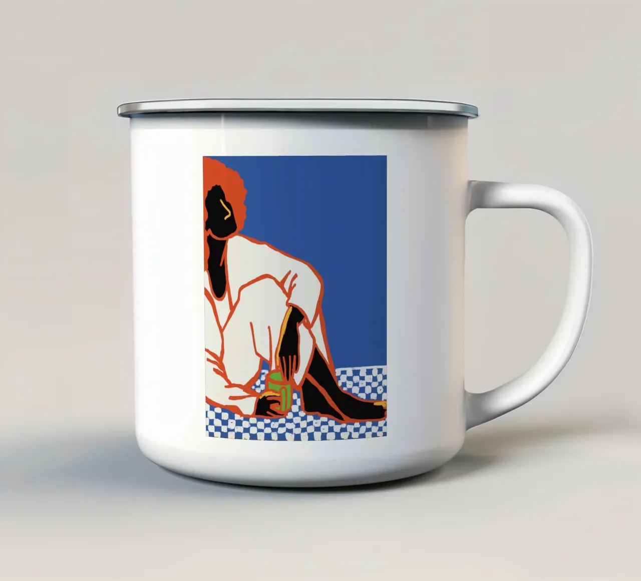 The green mug tazza in smalto da tainah negreiros